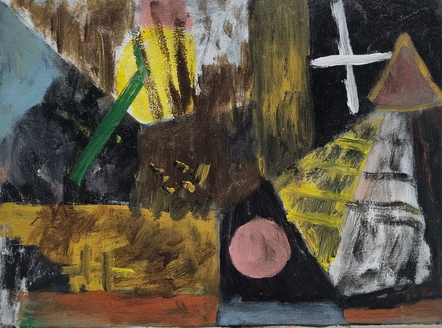  Untitled No. 4, (Abstrakt Joe Series), 2023-25, acrylic on canvas, 30 x 50cm ( approx.)  price:&nbsp; LUCKY DIP 