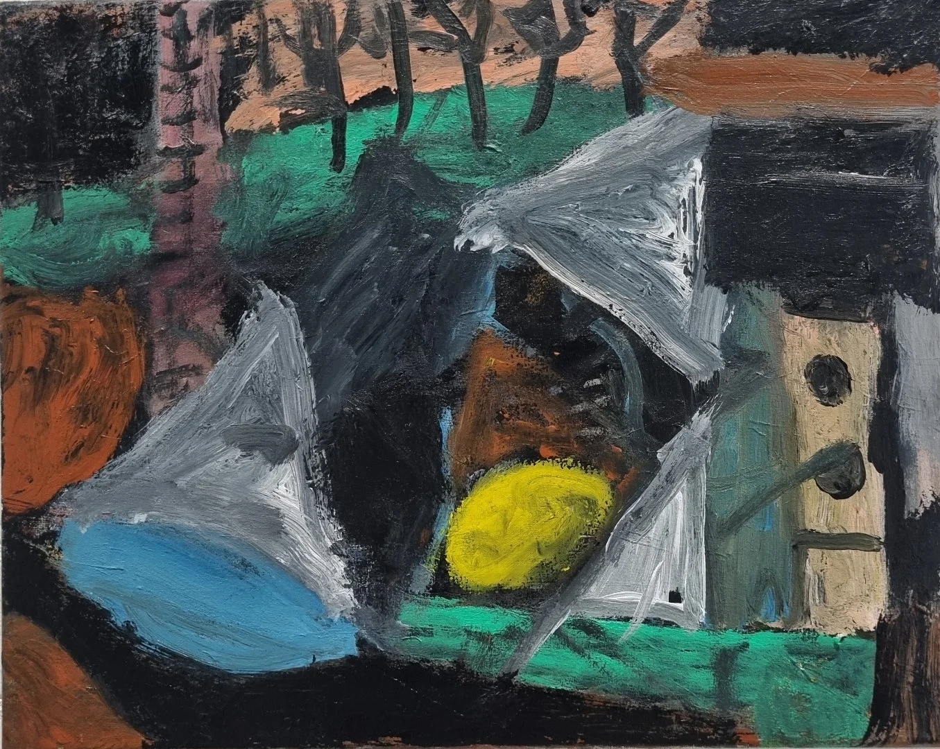  Untitled No. 18, (Abstrakt Joe Series), 2023-25, acrylic on canvas, 30 x 50cm ( approx.)  price:&nbsp; LUCKY DIP 