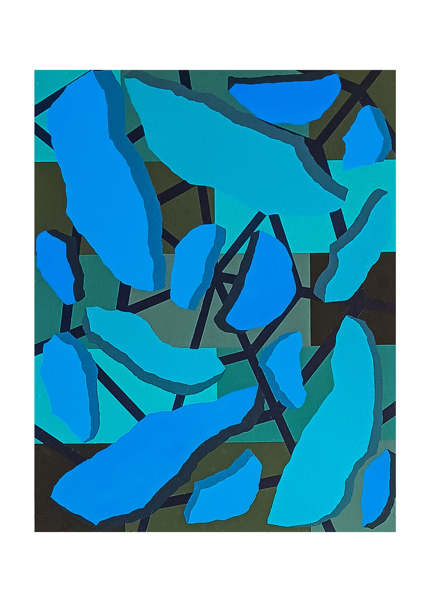  Dust, Web and Bricks, 2025, acrylic on board, 51cm x 40cm   price: &nbsp;$900.00 framed 