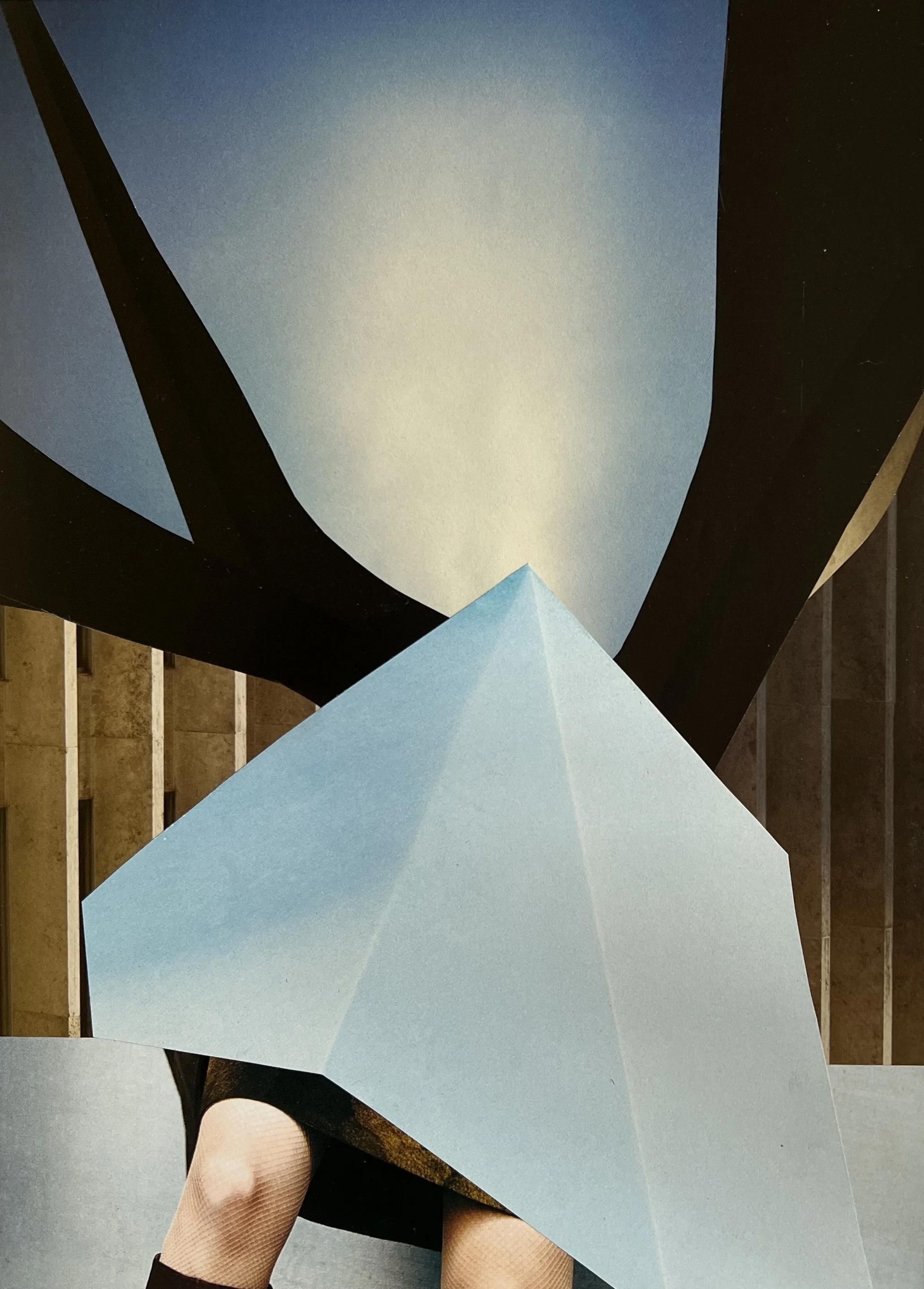  You won’t be disappointed, 2025, collage, recycled magazine paper on archival&nbsp;art&nbsp;board, 420mm x 297mm framed   price:&nbsp; $585.00 