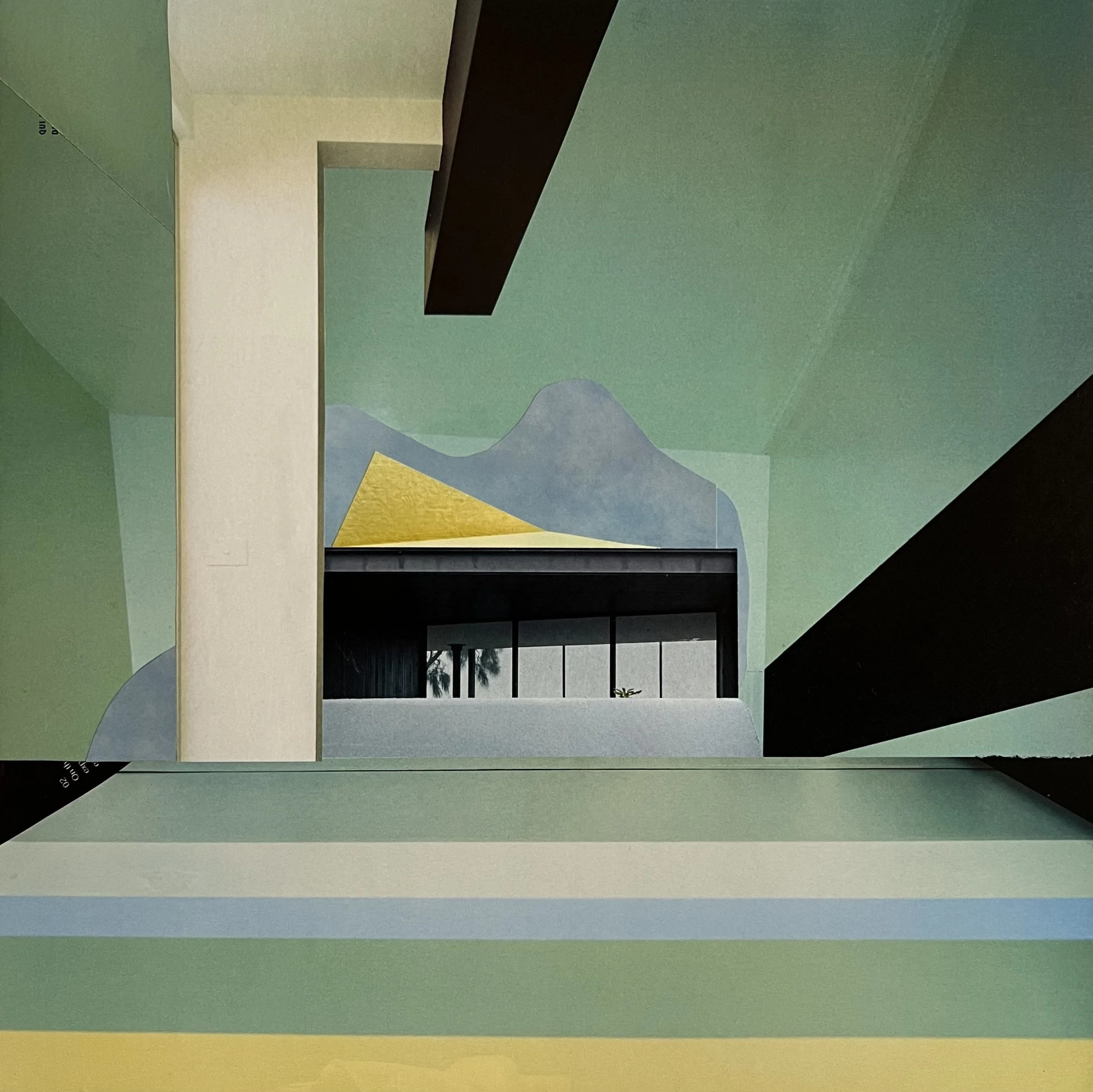  Whatever you want me to be, 2025, collage, recycled magazine paper on archival&nbsp;art&nbsp;board, 400mm x 400mm framed   price:&nbsp; $660.00 