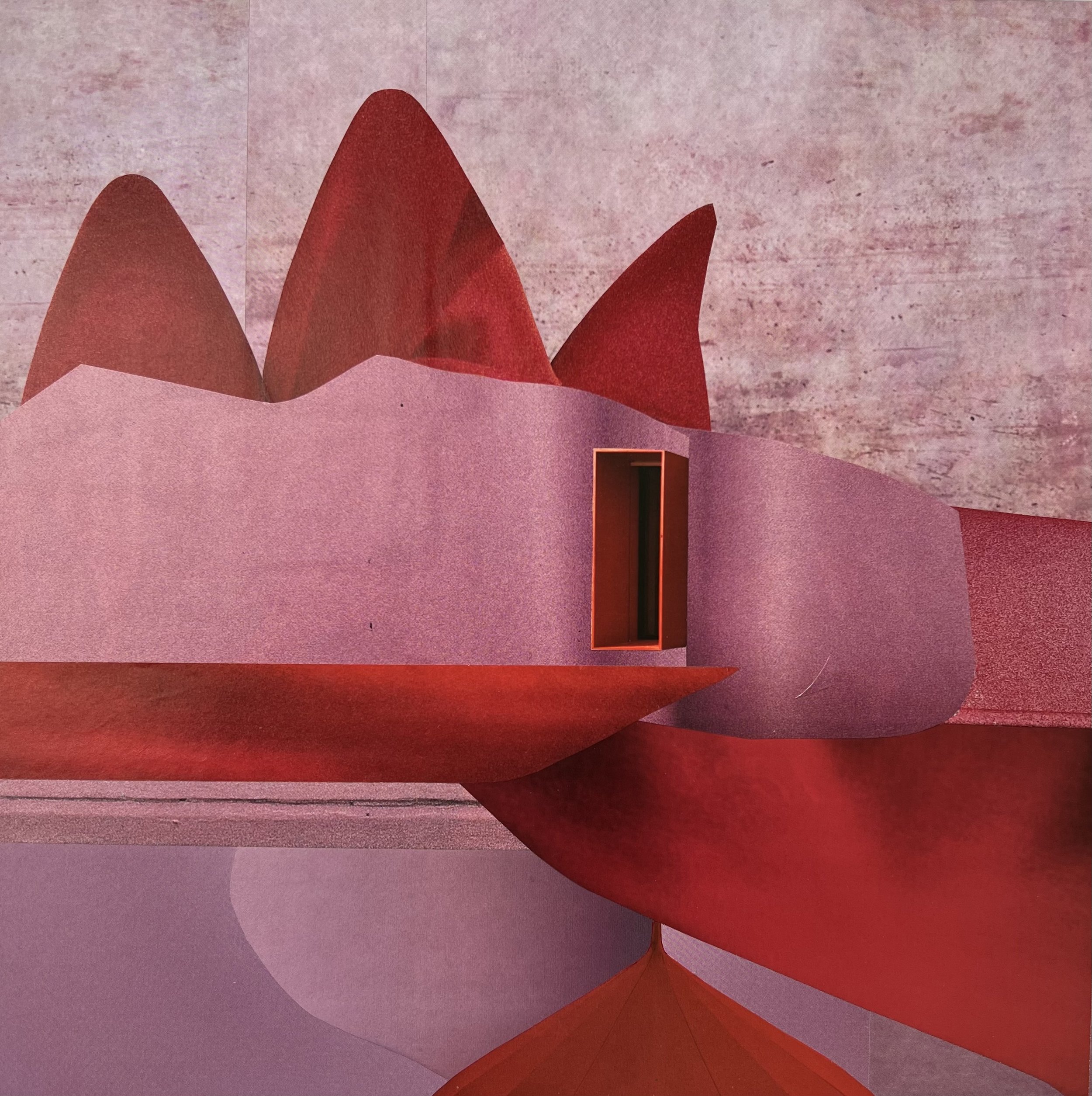  Queendom, 2025, collage, recycled magazine paper on archival&nbsp;art&nbsp;board, 400mm x 400mm framed&nbsp;   price:&nbsp; $660.00 