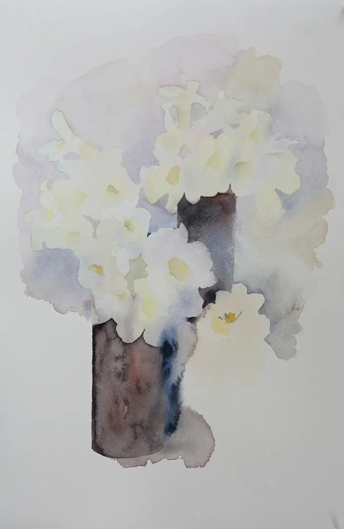  Nothing but Flowers I, 2025 watercolour on cotton rag, 52 x 36cm (framed)  price:   