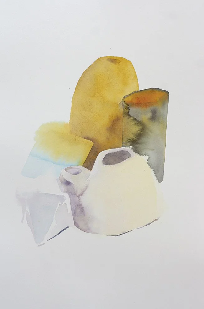  Port Kembla Still Life, 2025 watercolour on cotton rag 60 x 40cm (framed)  price:   