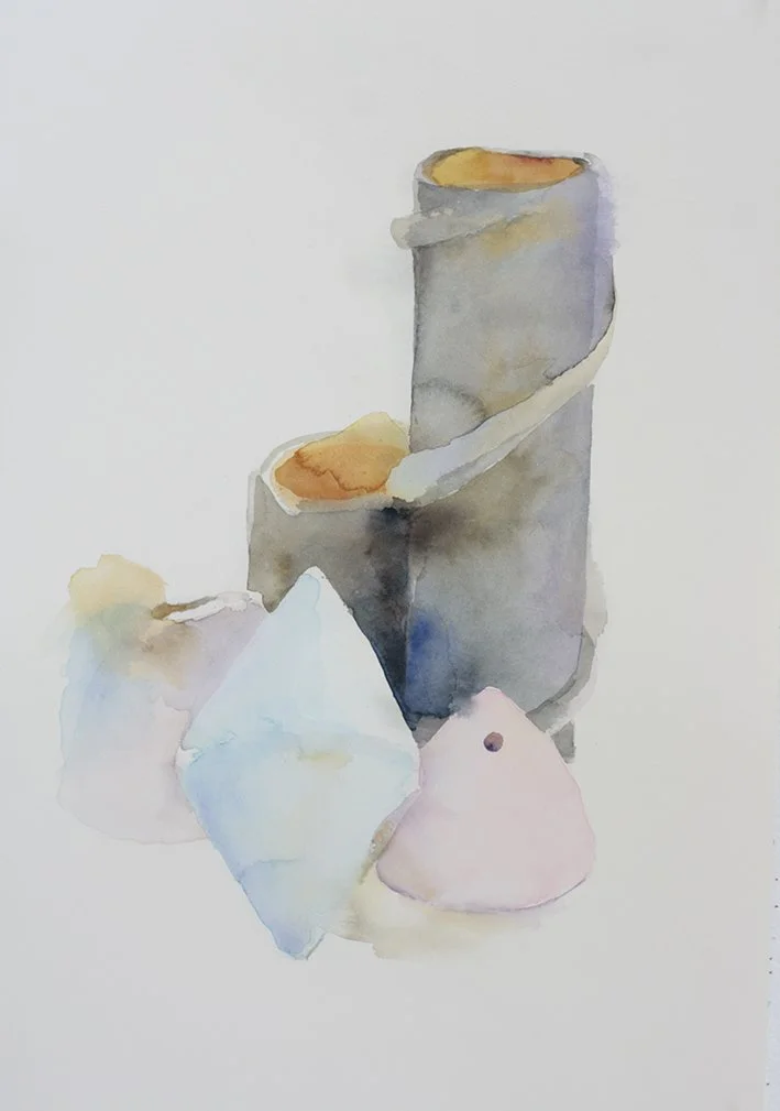  Port Kembla Still Life I, 2025 watercolour on cotton rag 60 x 40cm (framed)  price:   