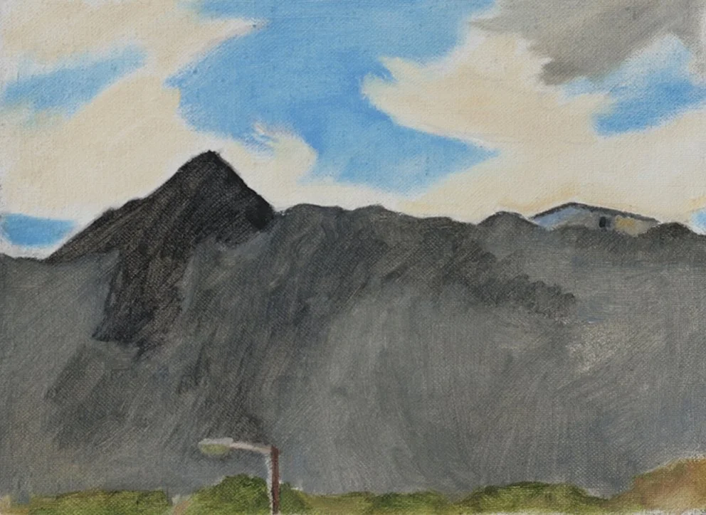  Coal Mountain I, 2025, oil on linen, 23 x 30cm  price:   