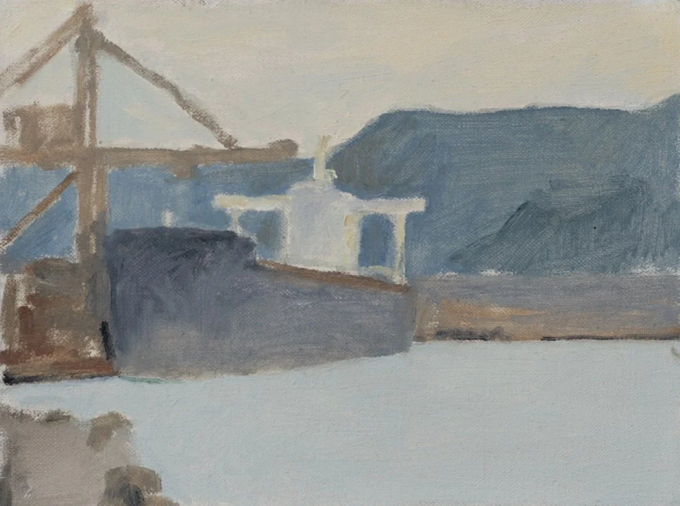  Global Highway, 2025, oil on linen, 23 x 30cm  price:   