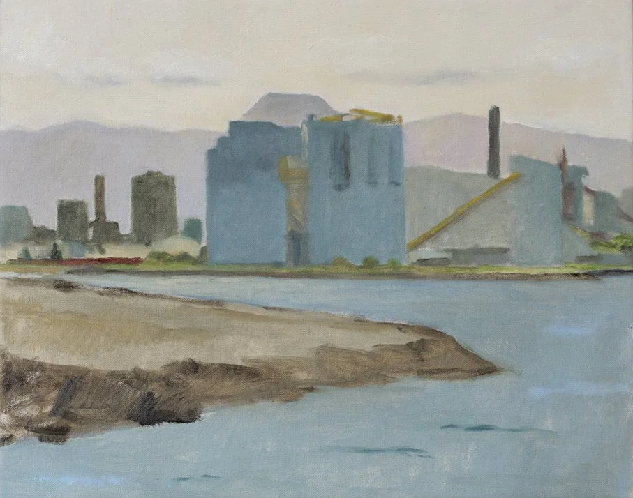  Port Kembla Escarpment View, 2025, oil on linen, 42,x,53cm  price:   