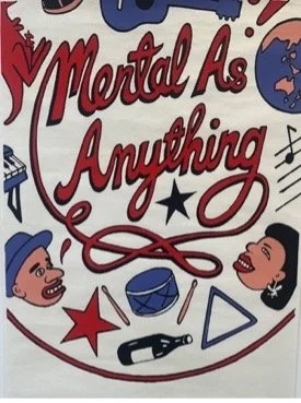  Mental As Anything (circus and globe) design by Peter O’Doherty, screenprint with poster inks on paper, 76 x 52cm unframed  &nbsp;price:&nbsp; $350.00 