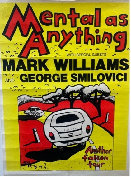  Another Falcon Tour by Chris O’Doherty 1991-93, screenprint with with poster inks on paper, 100 x 75cm unframed  price: $550.00 