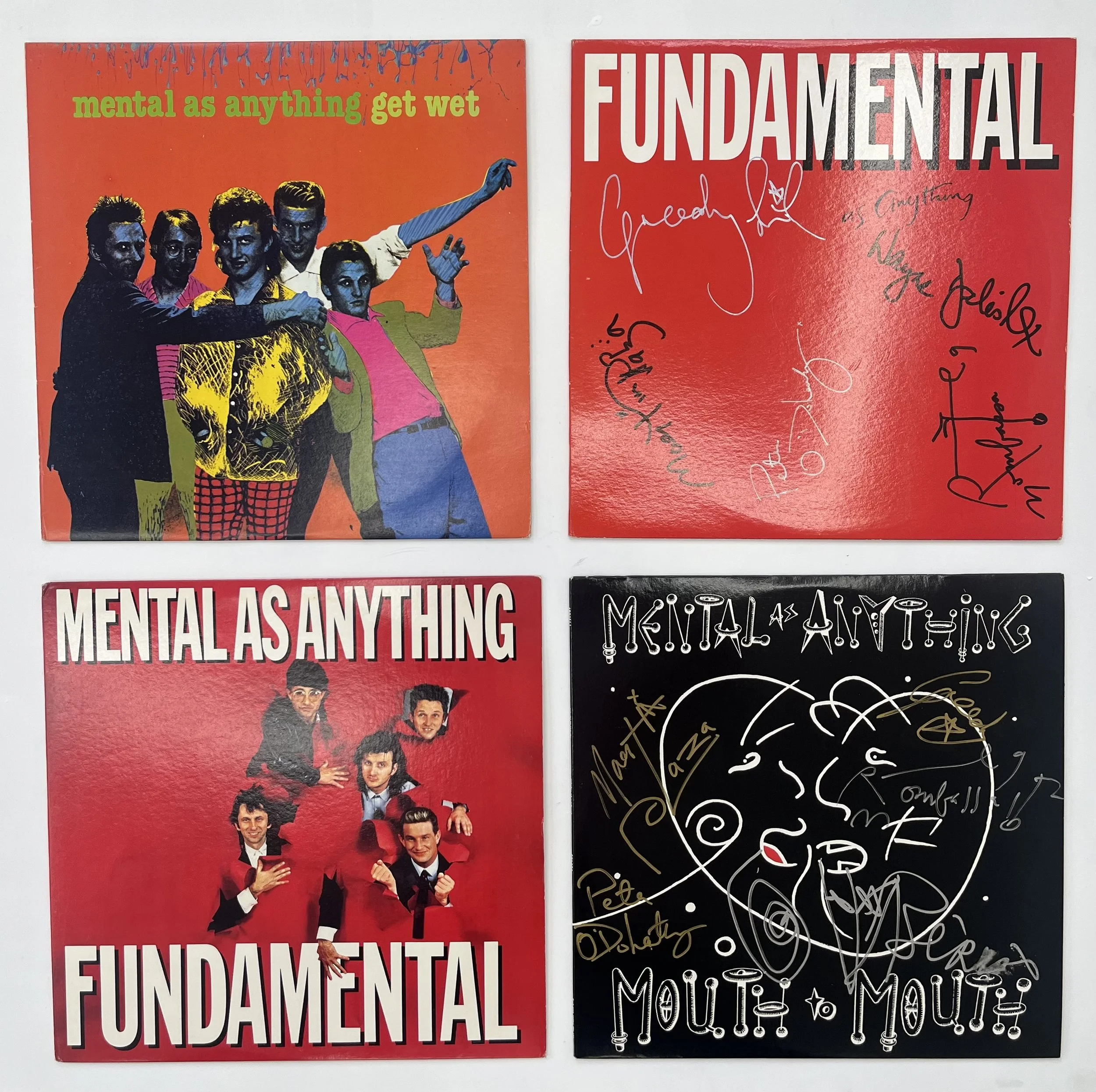  12” vinyl picture sleeve album records.&nbsp; Two signed by the band. Never been played. Regular Records  price:&nbsp; $75.00 each 