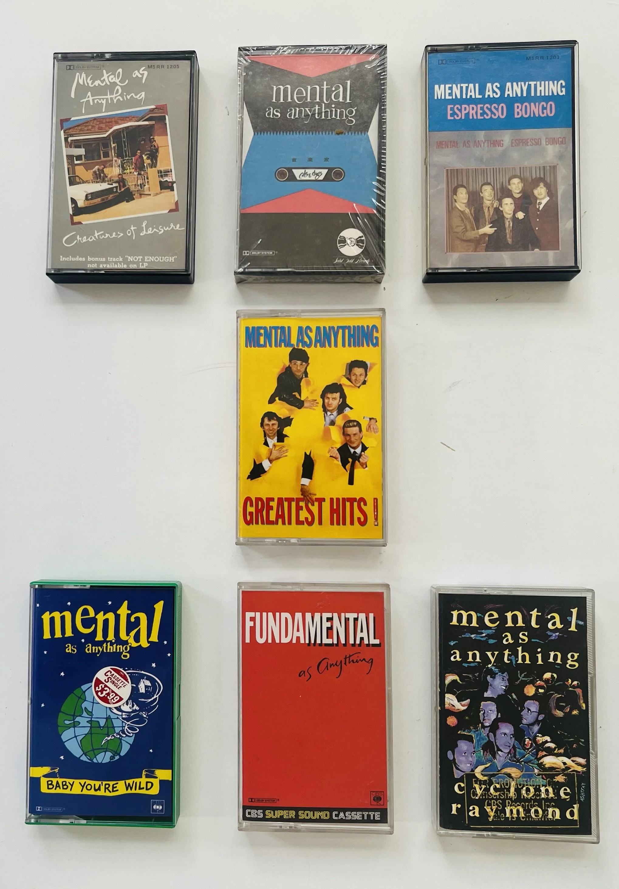  7 individual cassette tape albums, never been played.&nbsp; Regular Records. Mint condition  price:&nbsp; $35.00 each 