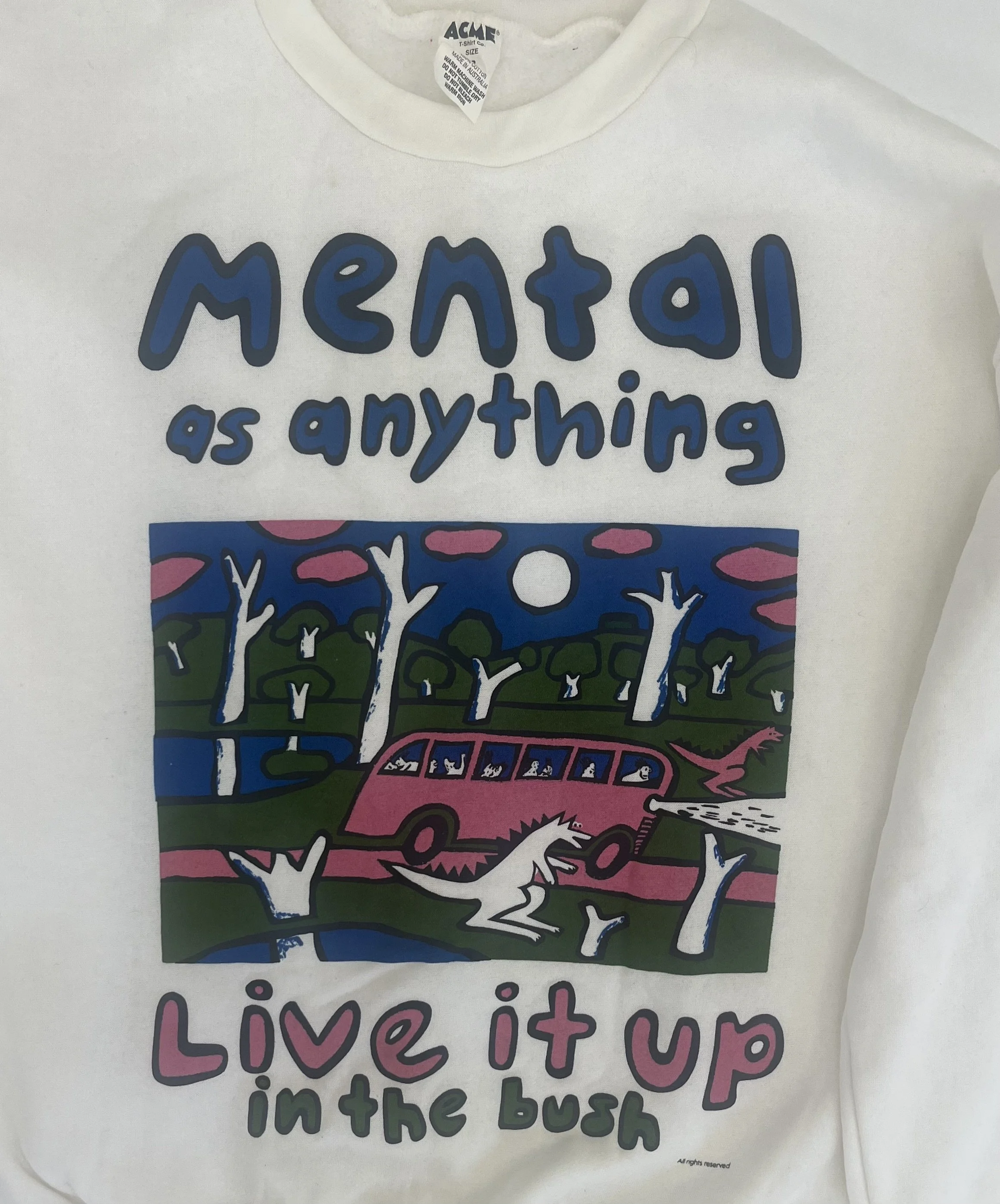  Live it Up in the Bush by Chris O’Doherty, on cotton t shirt.  Never been worn, great condition screen print.  price:&nbsp; $200.00 