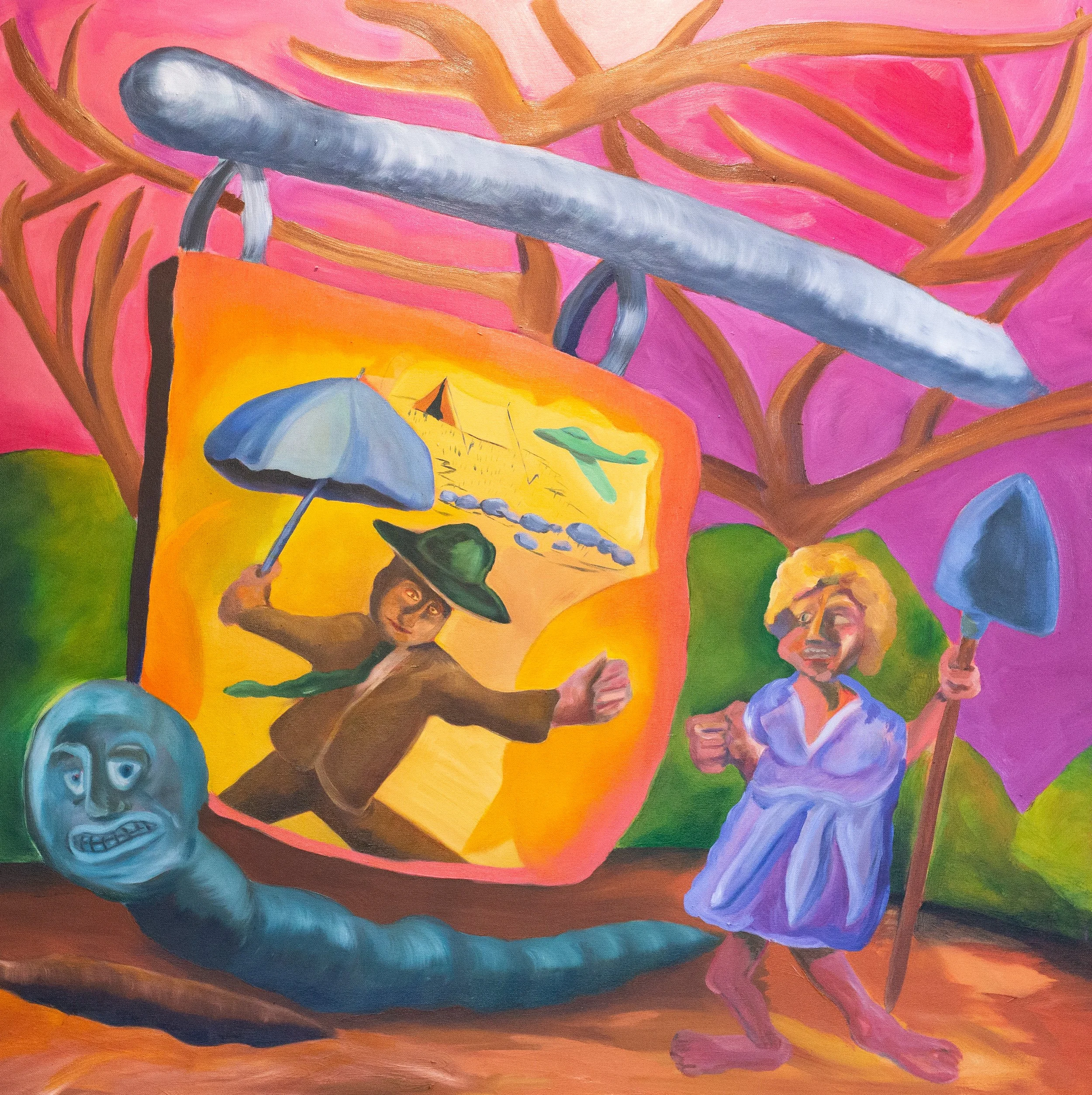  The Beast in Me, 2026, oil on canvas, 90 x 90 cm&nbsp;   price:&nbsp; $975.00 