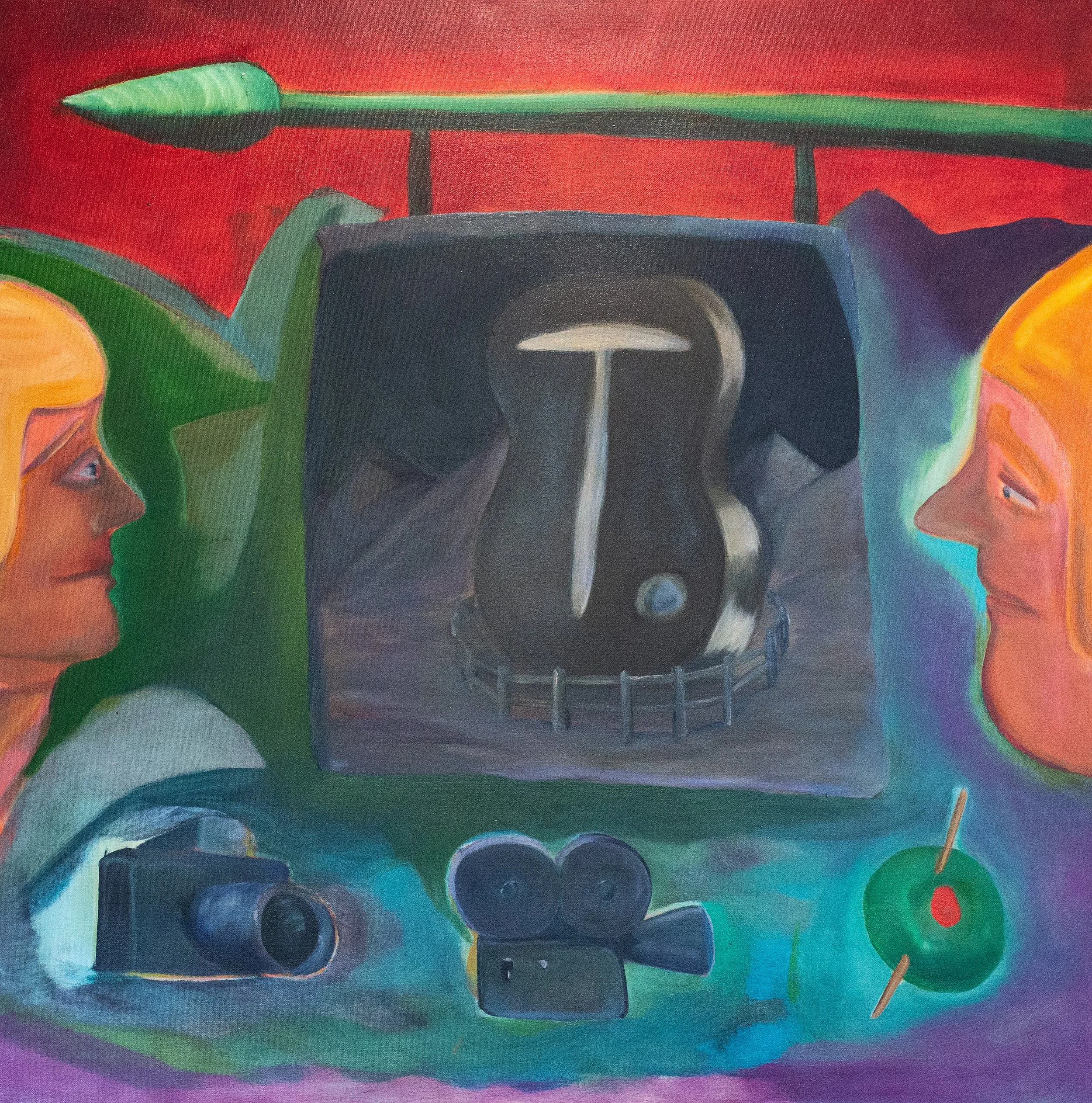  I  can’t wait to live in the moment, 2026, oil on canvas, 90 × 90cm  price:  $975.00 