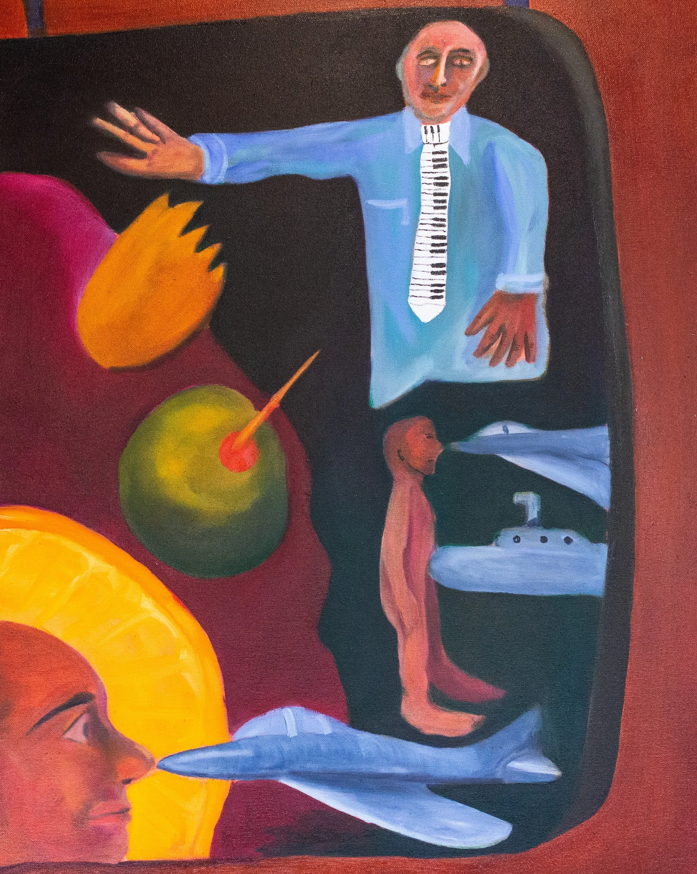  The Music Teacher, 2026, oil on Canvas, 75 x 60 cm   price:&nbsp; $850.00 