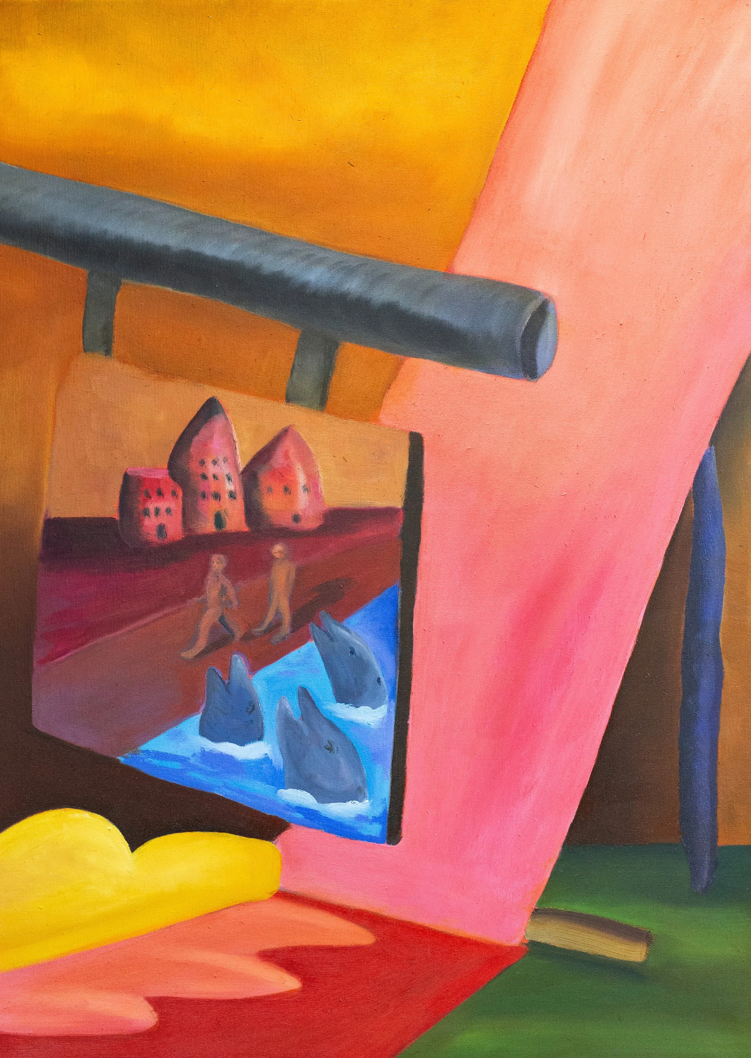  The Argument, 2026, oil on canvas, 70 x 50 cm   price:&nbsp; $550.00 