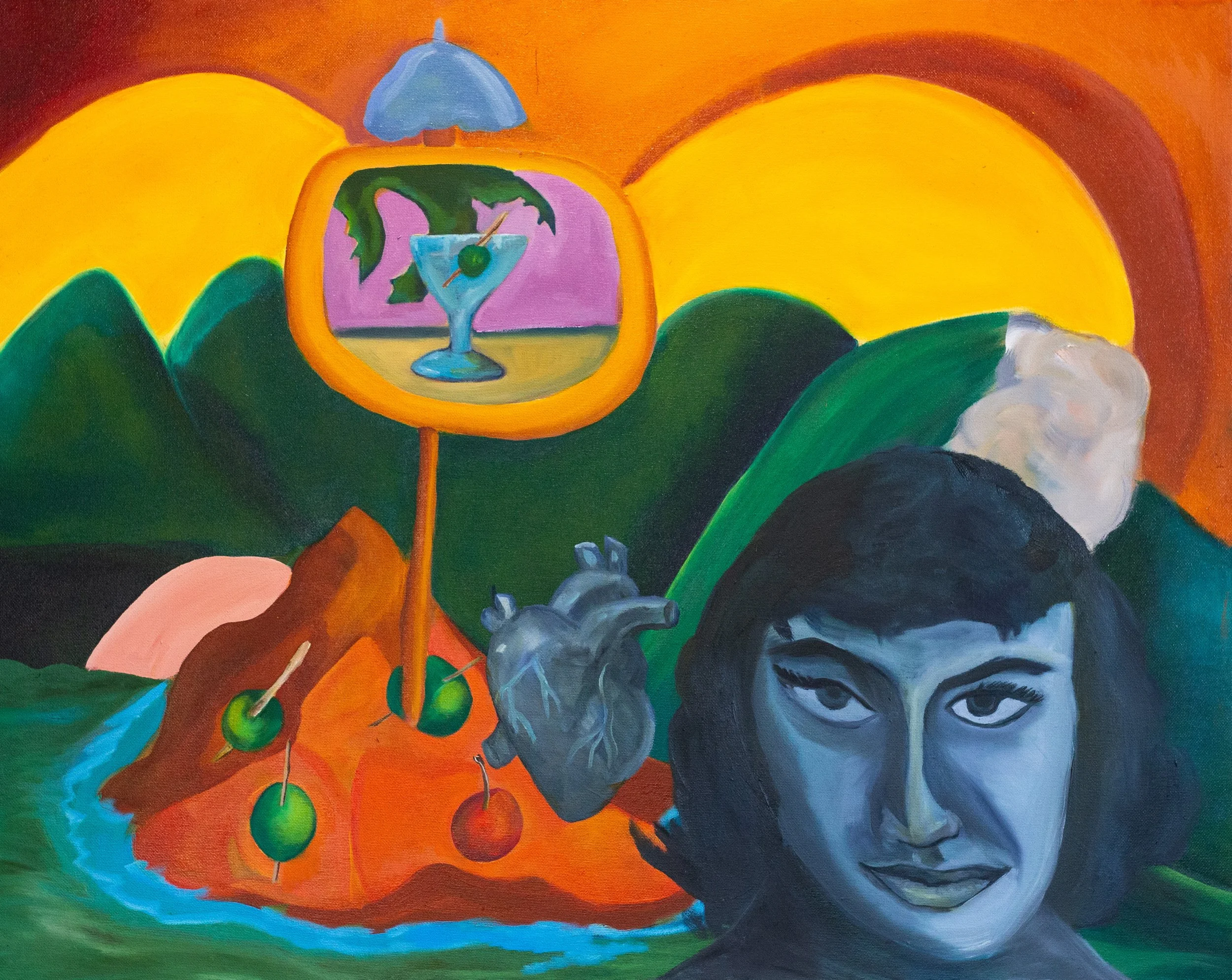  Club Tropicana Drinks are Free, 2026, oil on canvas, 60 x 75 cm price:&nbsp; $775.00 