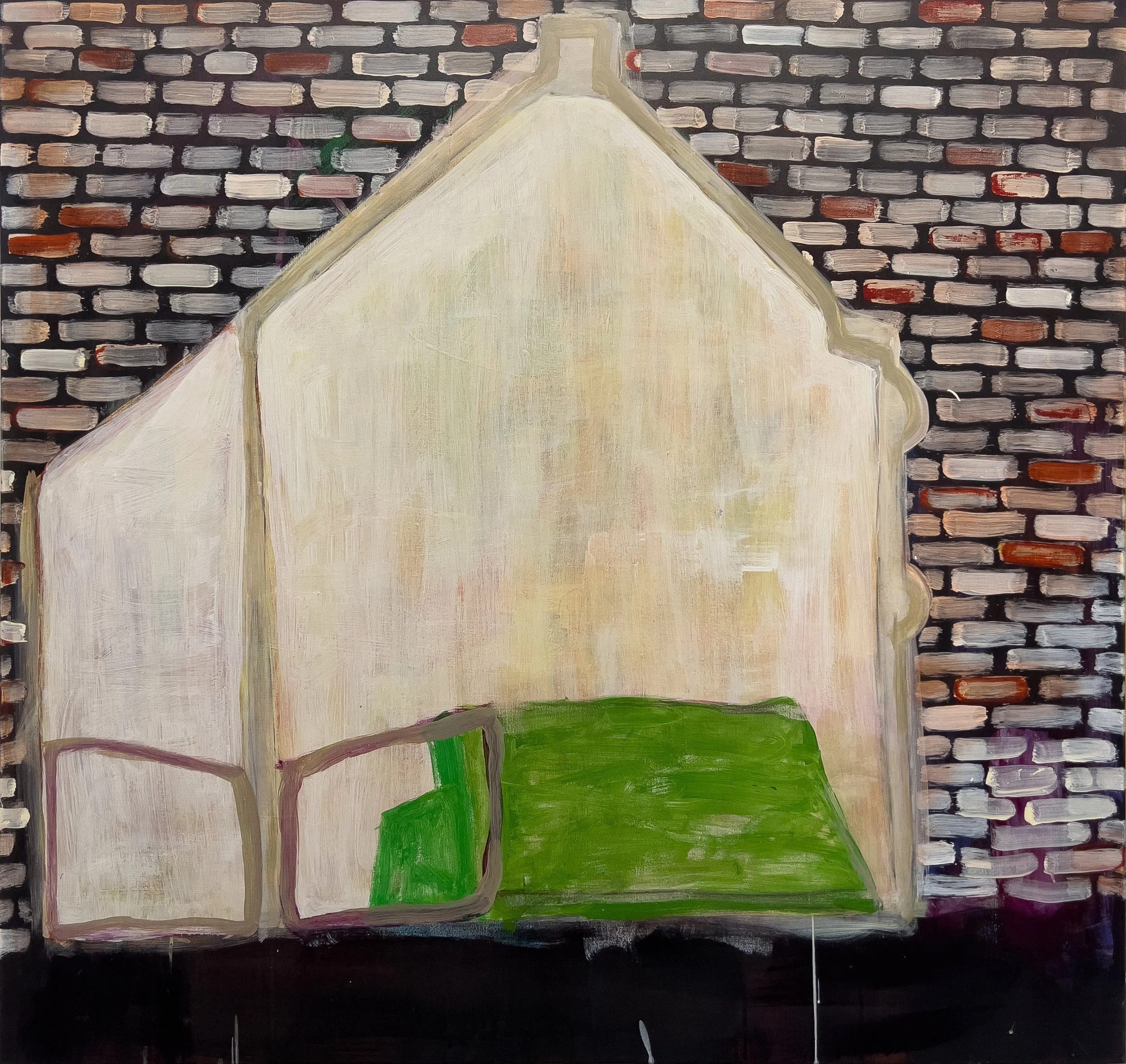  Double brick 3, 2026, acrylic on canvas, 91 x 96cm&nbsp;   price:&nbsp;&nbsp; $1,750.00   