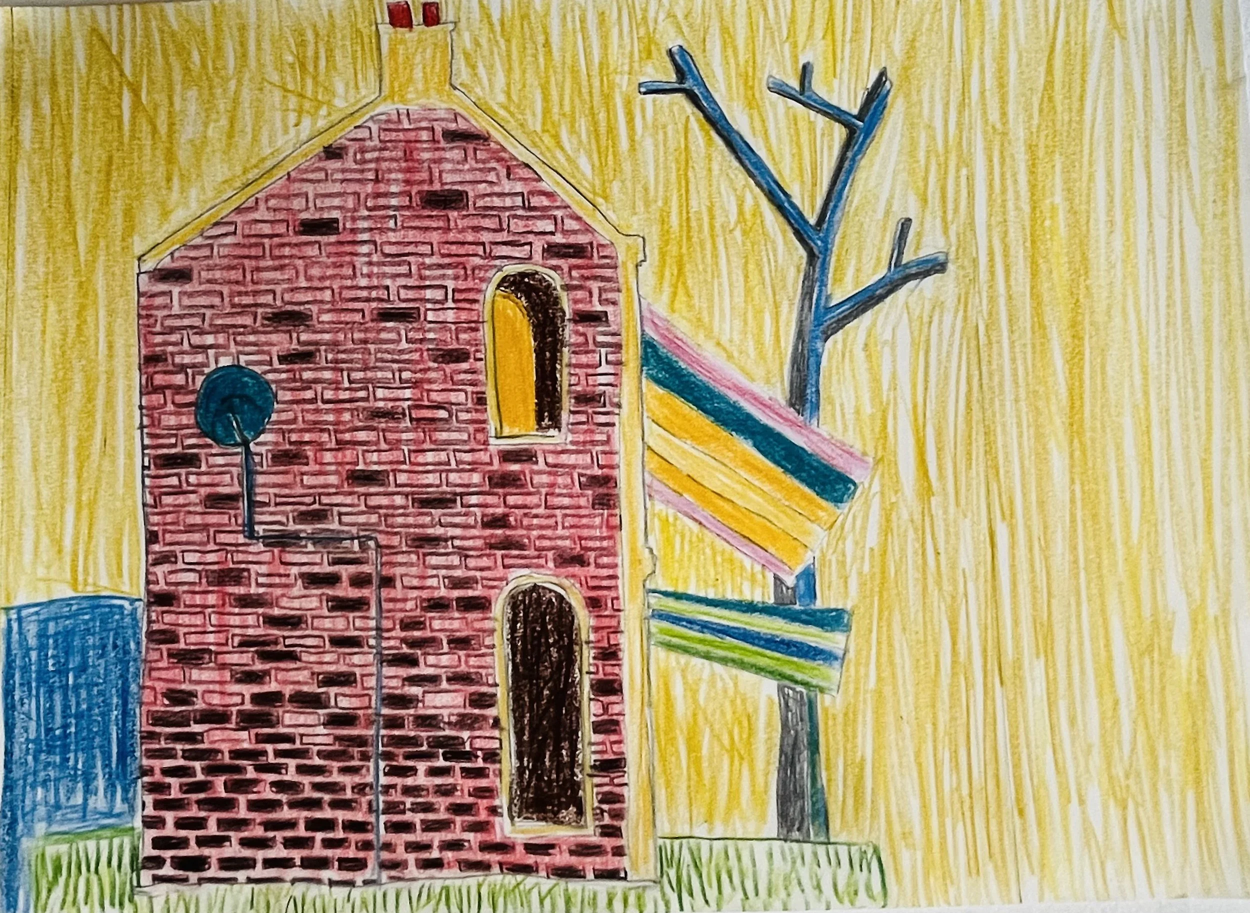  DB 4, 2026, coloured pencil on&nbsp;paper, 29.5 x 42cm paper size&nbsp;   price:&nbsp; $575.00 framed&nbsp; 