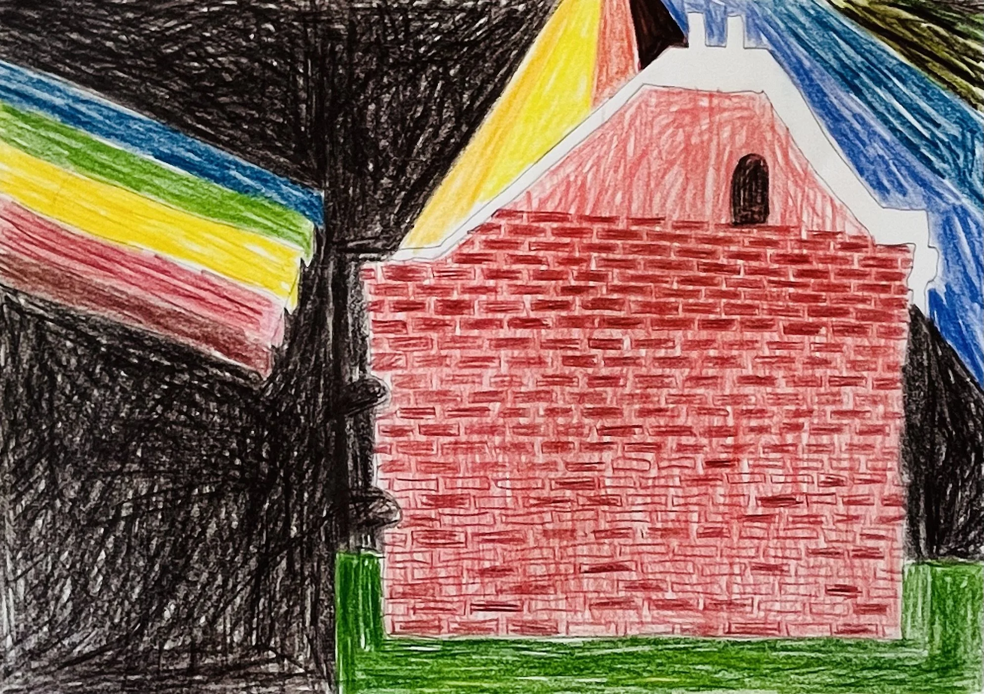  DB 5, 2026, coloured pencil on&nbsp; paper, 29.5 x 42cm paper size&nbsp;   price:&nbsp; $575.00 framed&nbsp;&nbsp; &nbsp; 