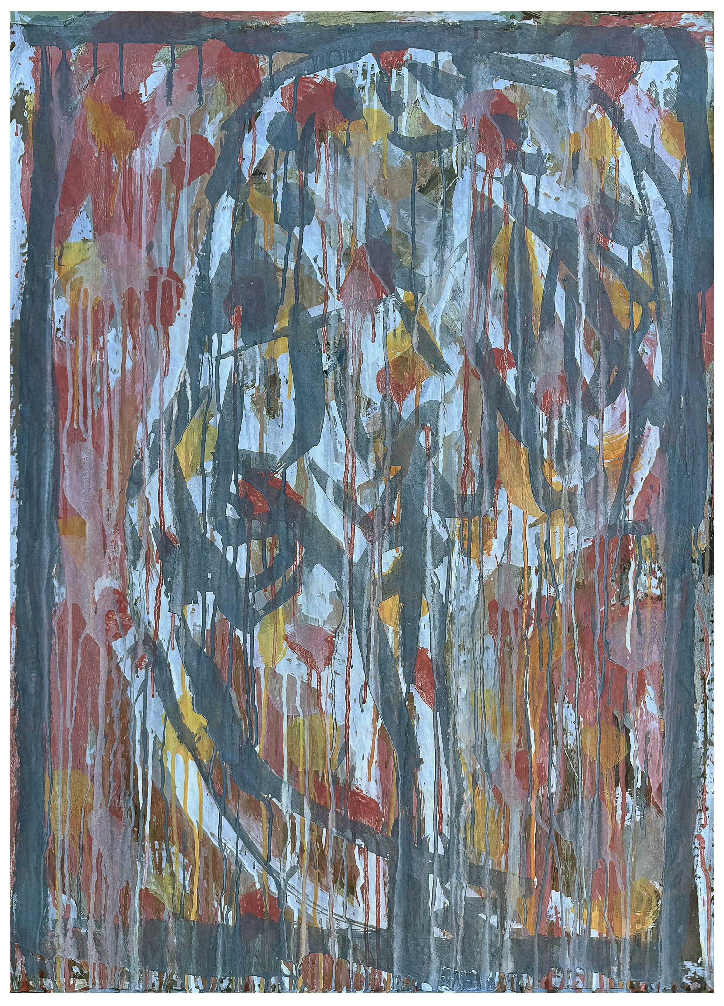  Wet dog smell, 2026, pigment and binder on paper, 98cm x 78cm framed  price $2,240.00 