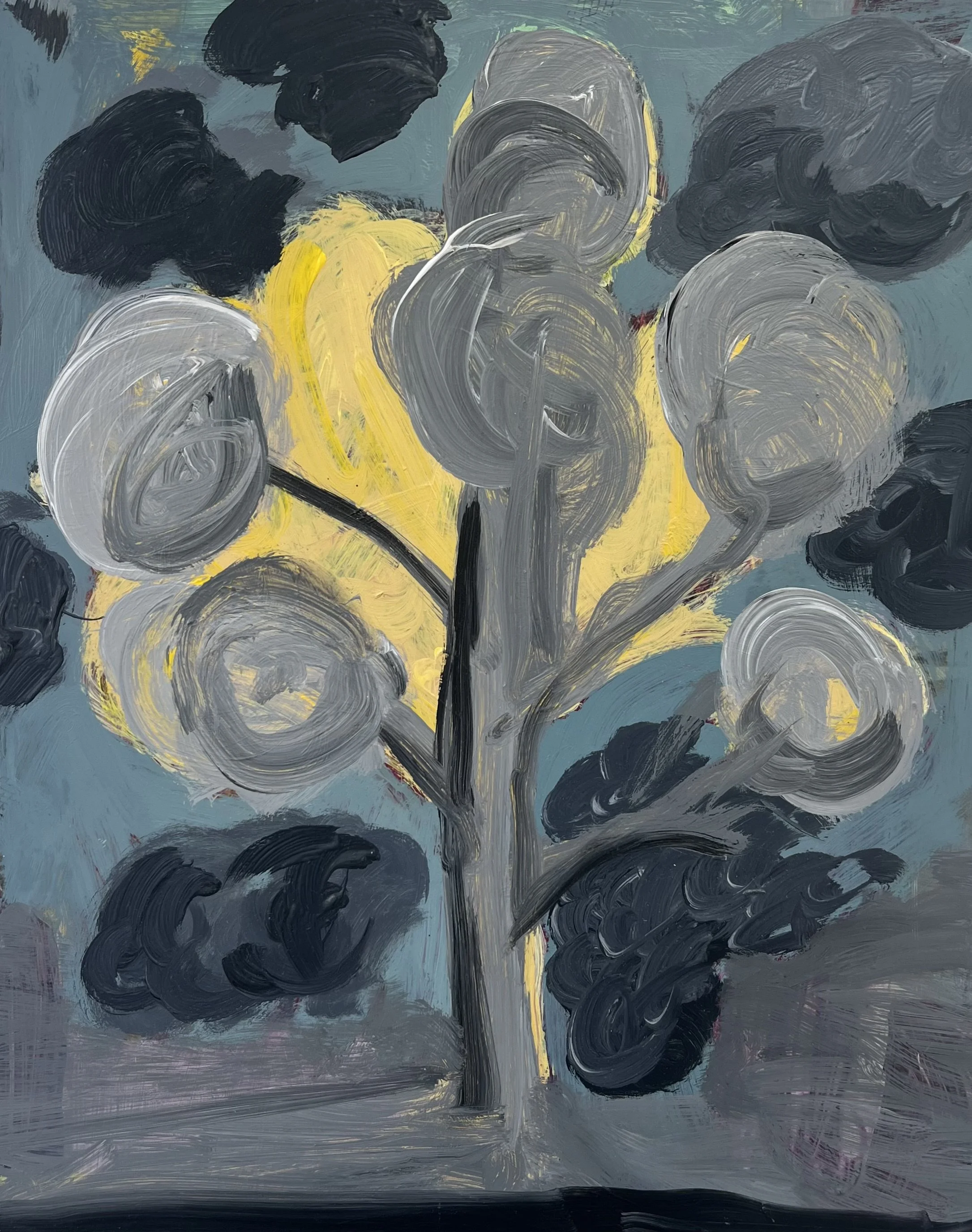  Two tree Six cloud, 2026, acrylic on board, 44 ×35cm  price:  $575.00 