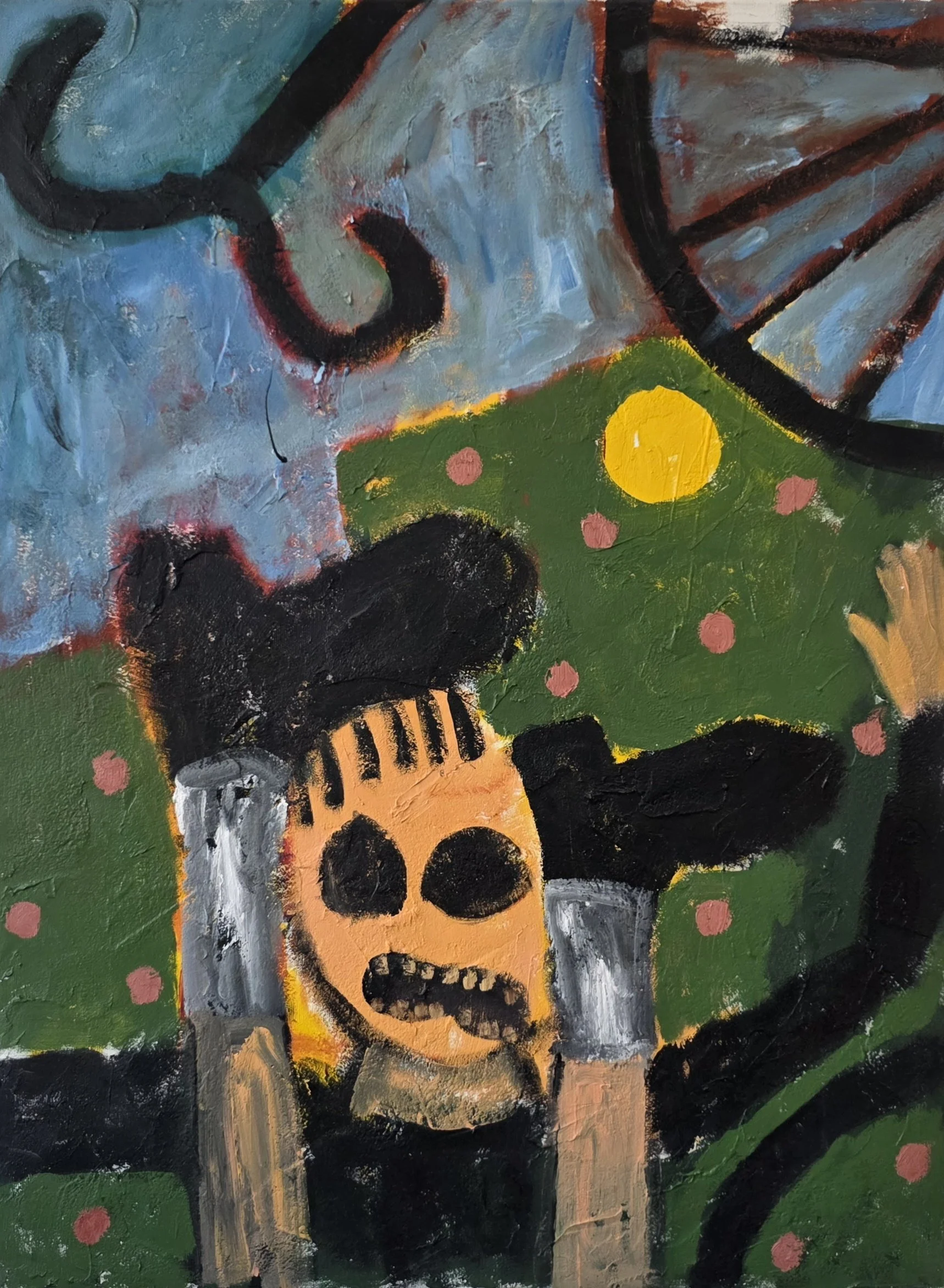  Postcards from Europe no. II, 2023, acrylic on canvas, 80 x 60cm&nbsp;  price:&nbsp; $1,200.00 
