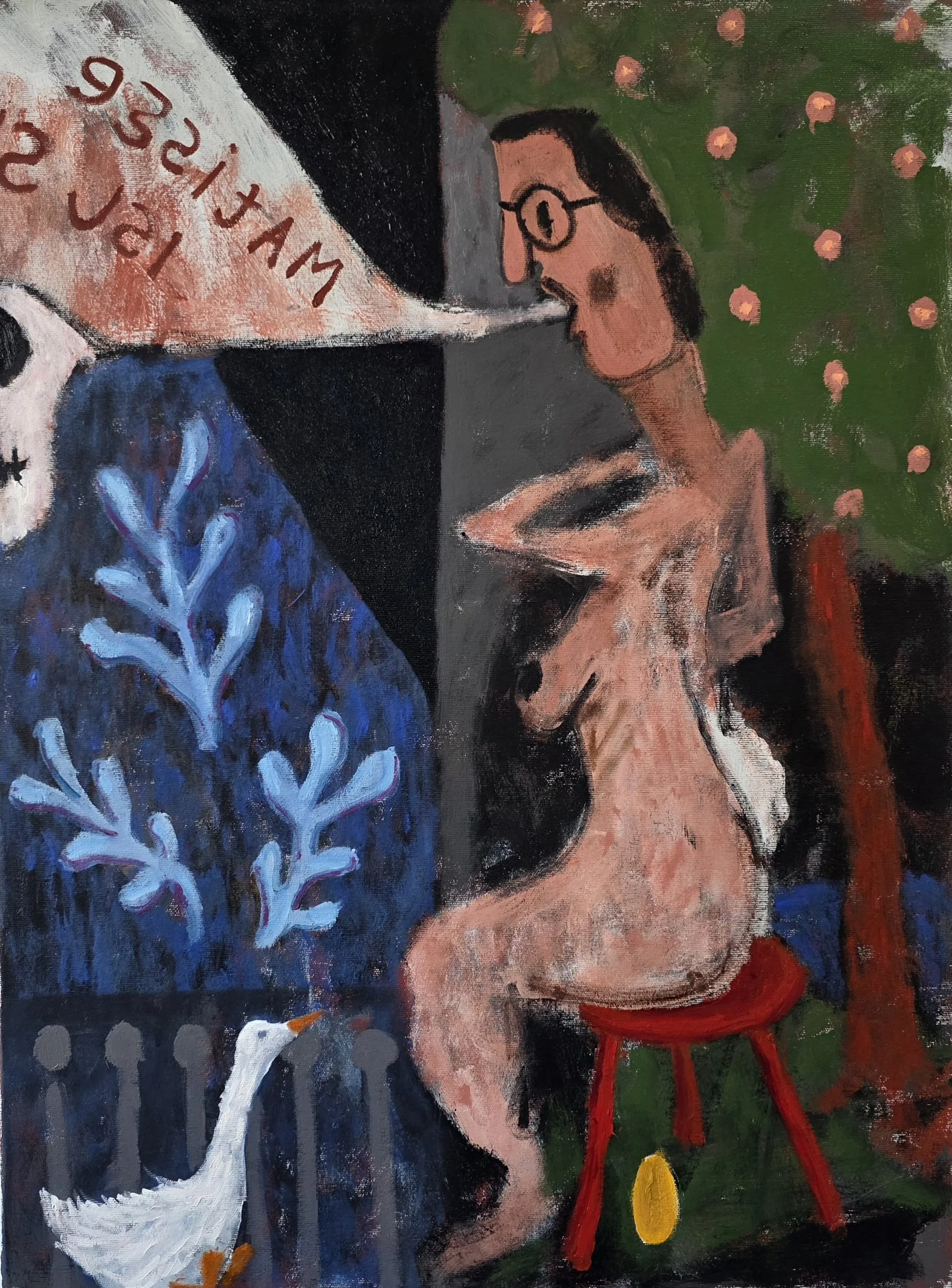  Postcards from Europe no. III, 2023, acrylic on canvas, 80 x 60cm&nbsp;   price:&nbsp; $1,200.00 