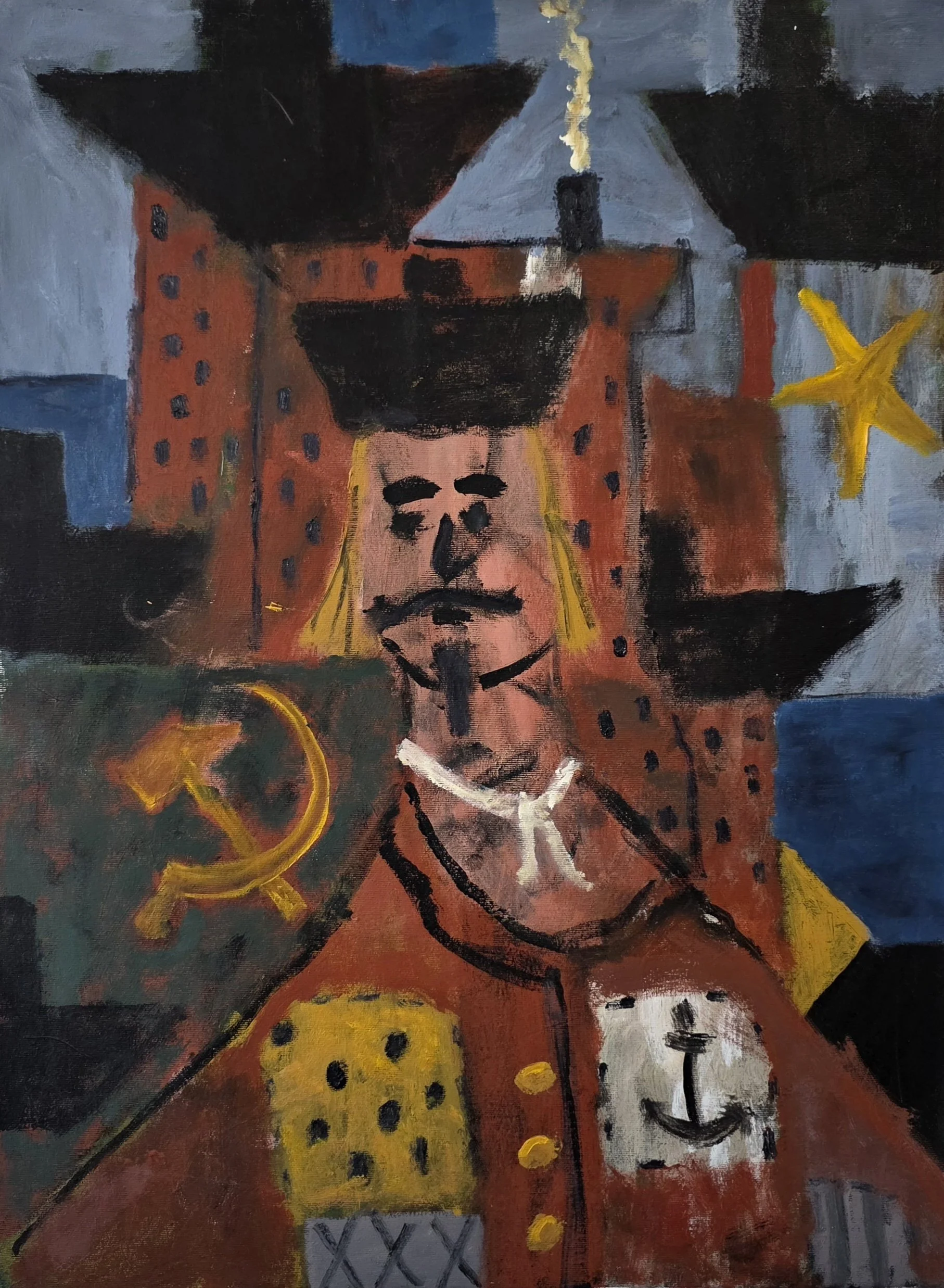  Postcards from Europe no. IV, 2023, acrylic on canvas, 80 x 60cm&nbsp; price:&nbsp; $1,200.00 