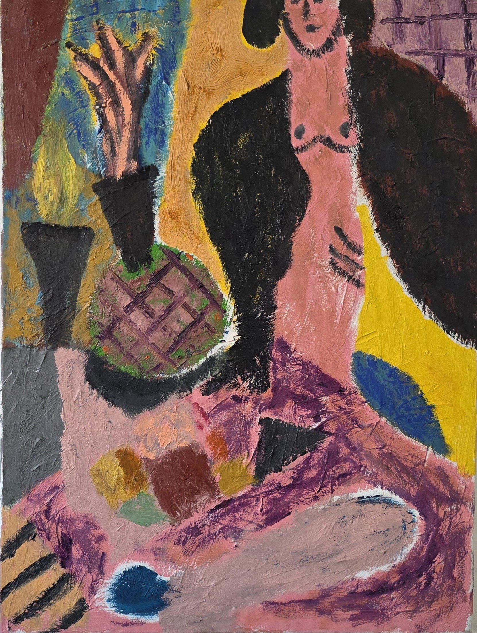  Postcards from Europe no. V, 2023, acrylic on canvas, 80 x 60cm&nbsp; price:&nbsp; $1,200.00 