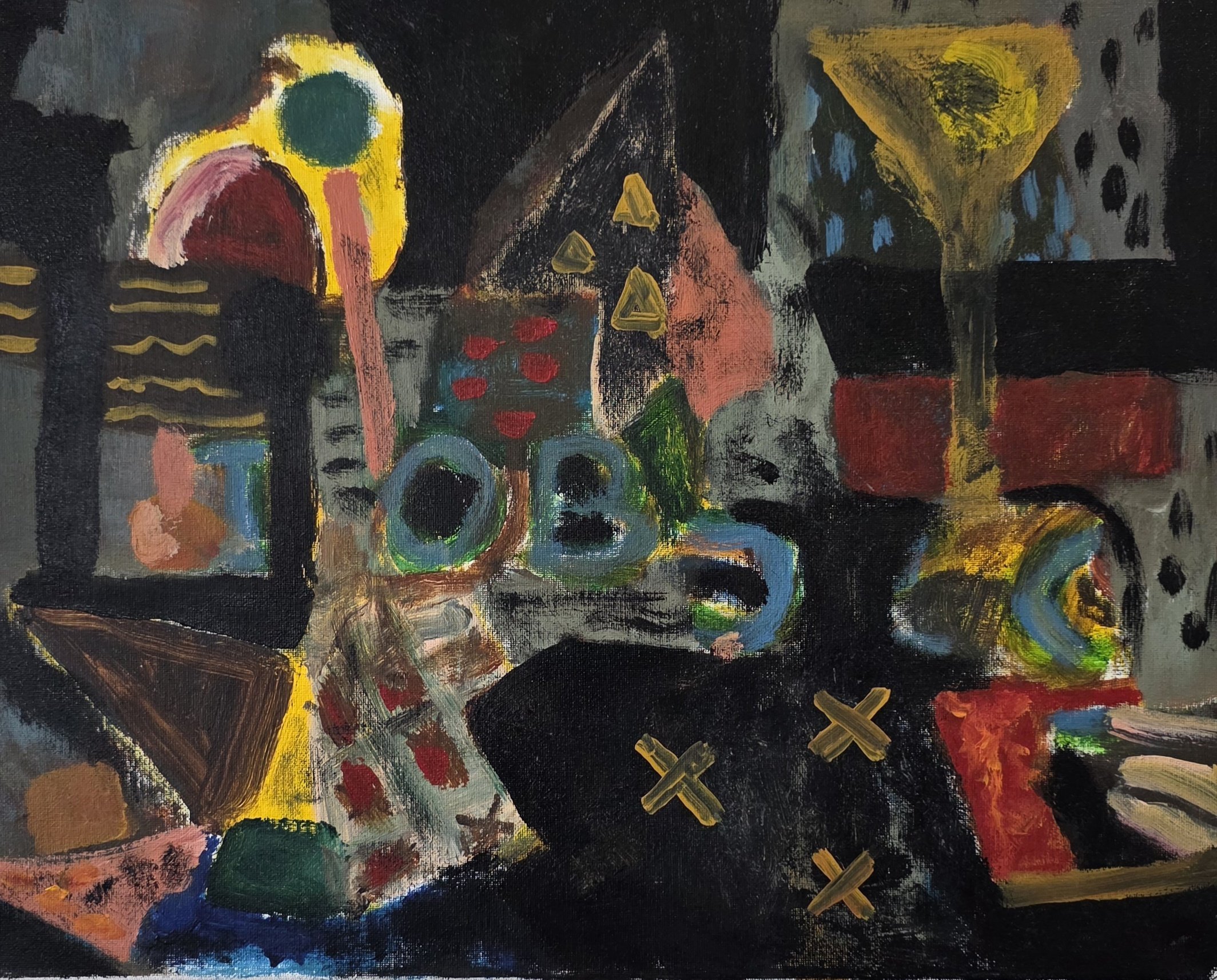  Ojets Series no. III, 2023, acrylic on canvas, 40 x 50cm   price:&nbsp; $650.00 