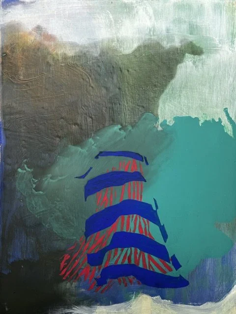  Two skirts, 2026, oil on board, 40 x 30cm&nbsp;   price:&nbsp; $1,400.00  &nbsp; 