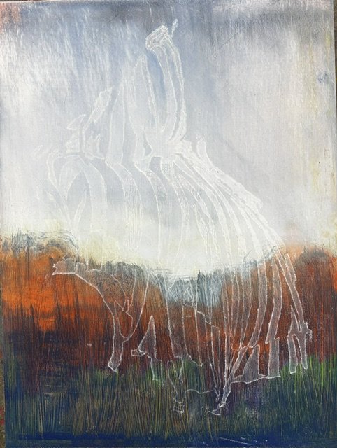  White stripe 2, 2026, oil on board, 40 x 30cm&nbsp;   price:&nbsp; $1,400.00 