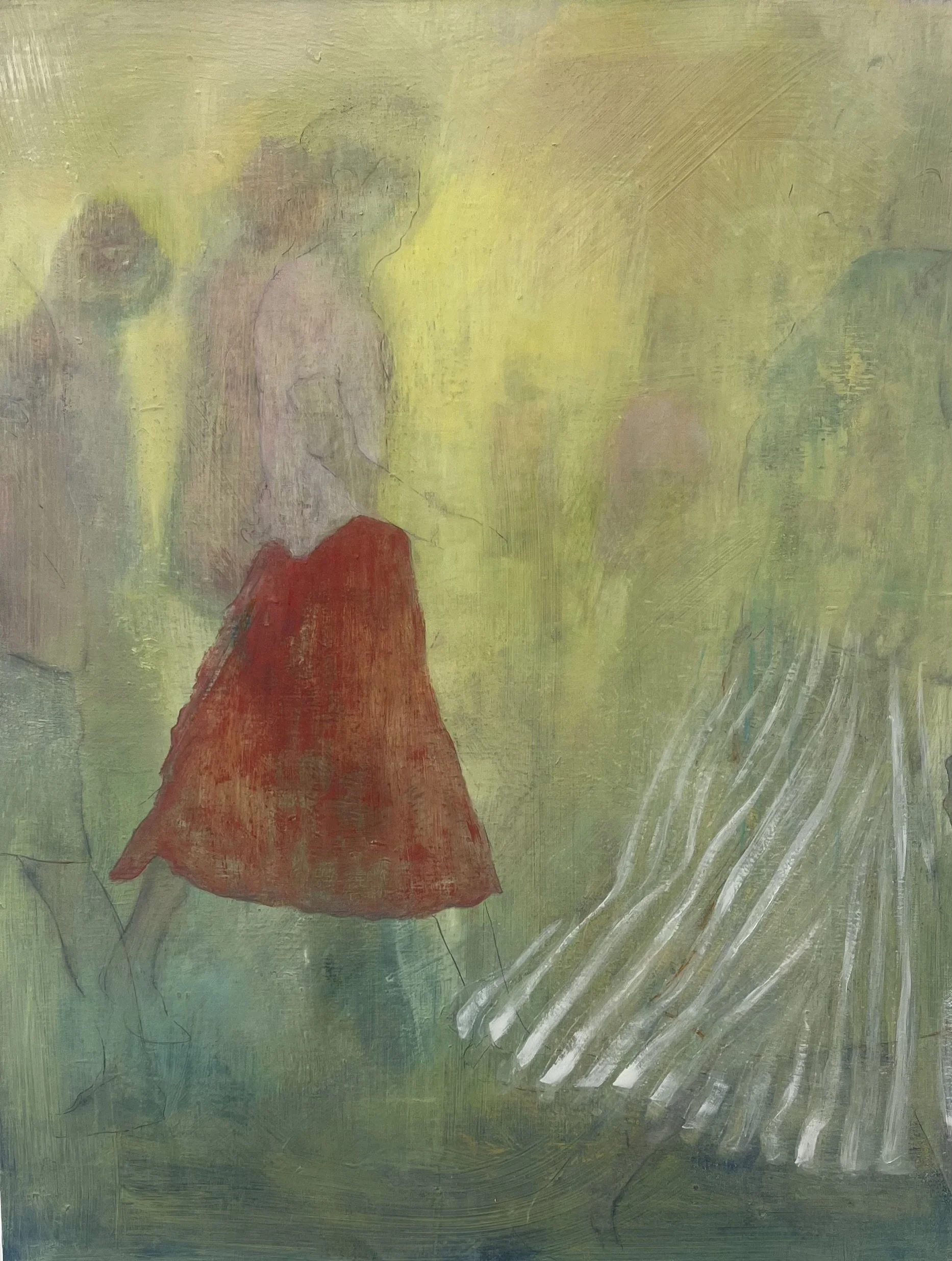  Street Sketch 2, 2026, oil on canvas, 98 × 56cm    price:  $3,200.00 