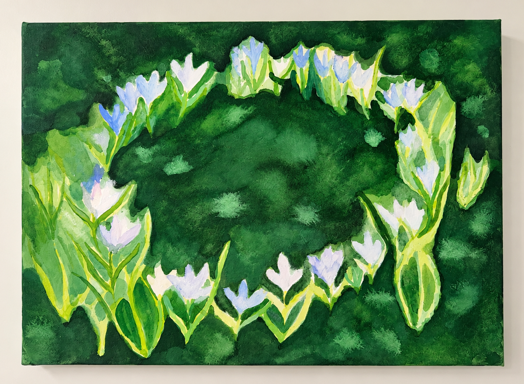  Fairy Ring, 2026, watercolour on watercolour canvas, 40 x 30cm 