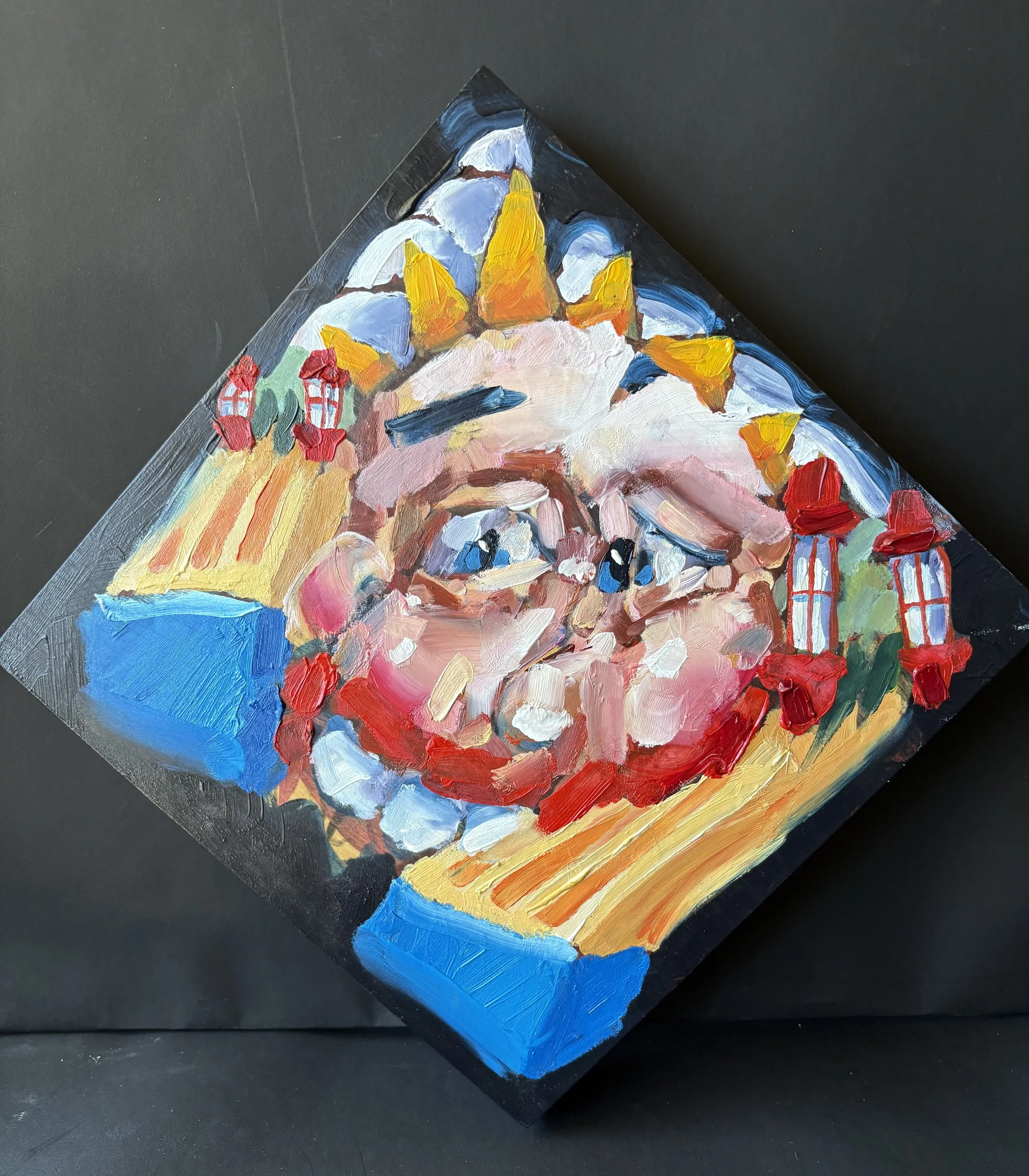 Face 2, 2026, oil on board, 26 x 26cm&nbsp;   price:&nbsp; $975.00 
