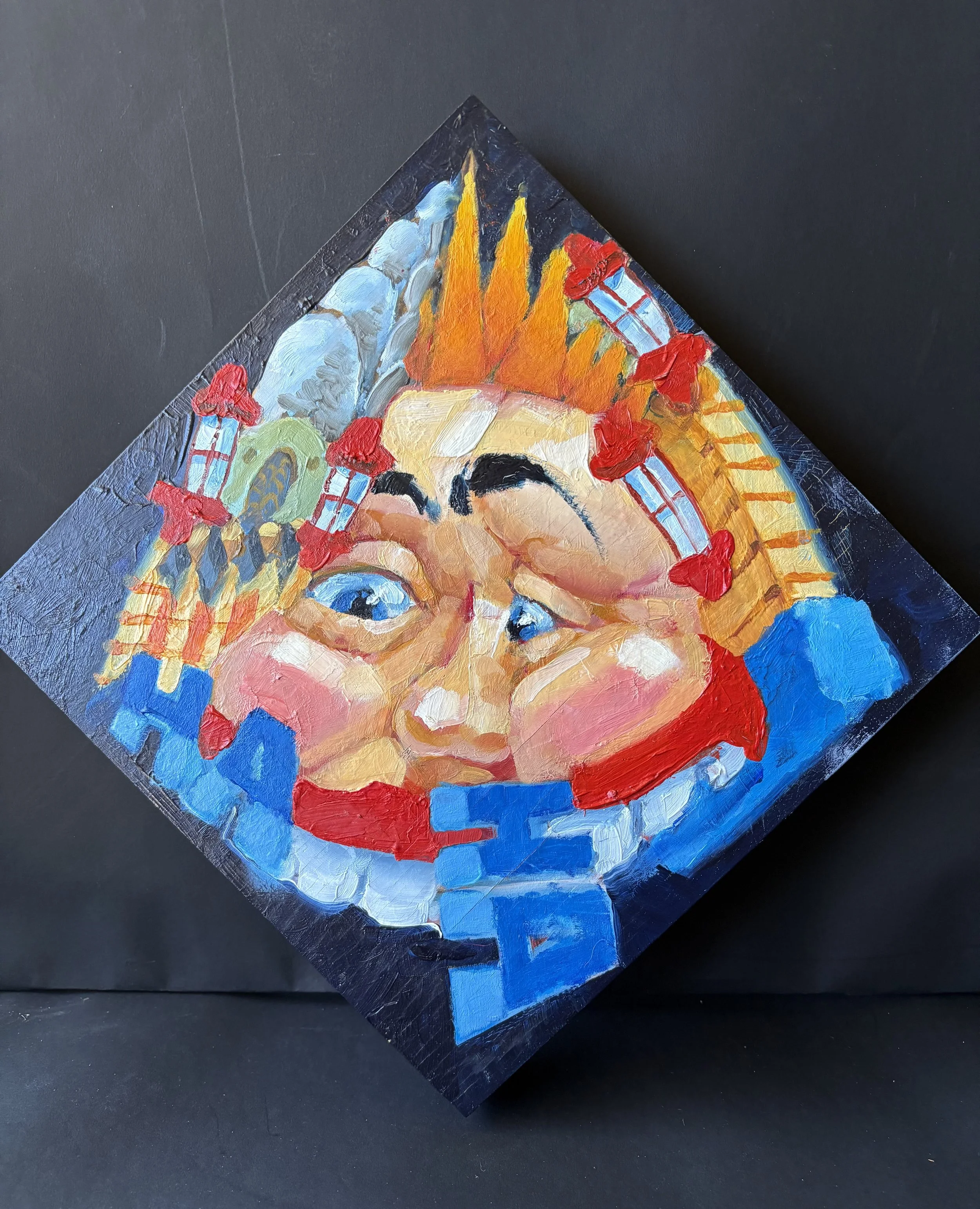  Face 3, 2026, oil on board, 26 x 26cm&nbsp;   price:&nbsp; $975.00 