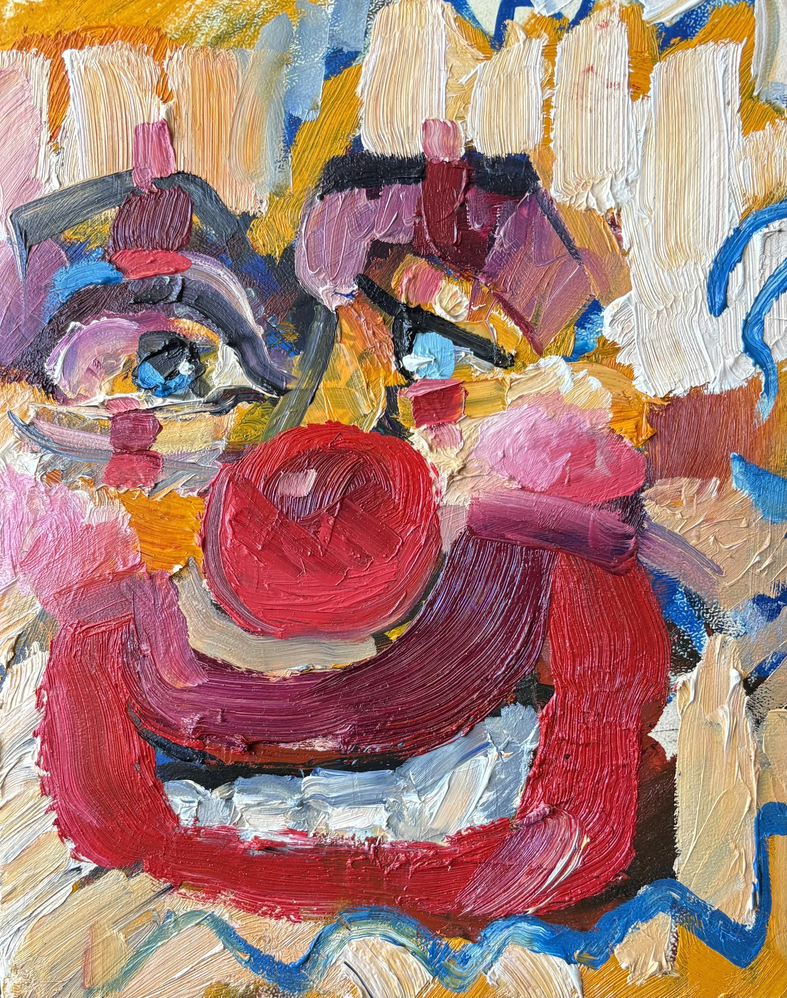  Clown 11, oil on canvas, 25 x 25 cm&nbsp; price:&nbsp; $975.00 