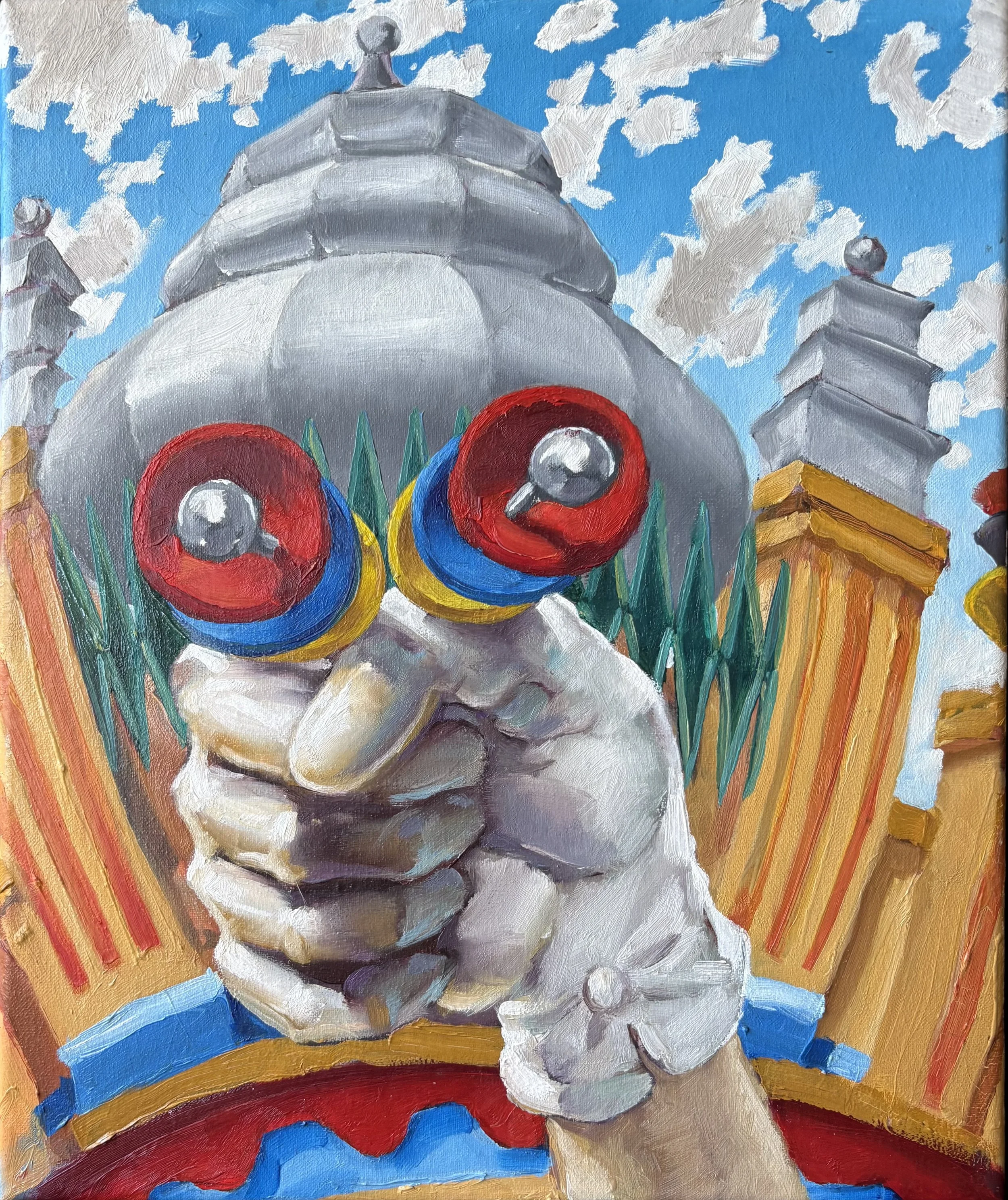  Anthropomorphic, 2026, oil on canvas, 25 x 31cm   price:&nbsp; $975.00 