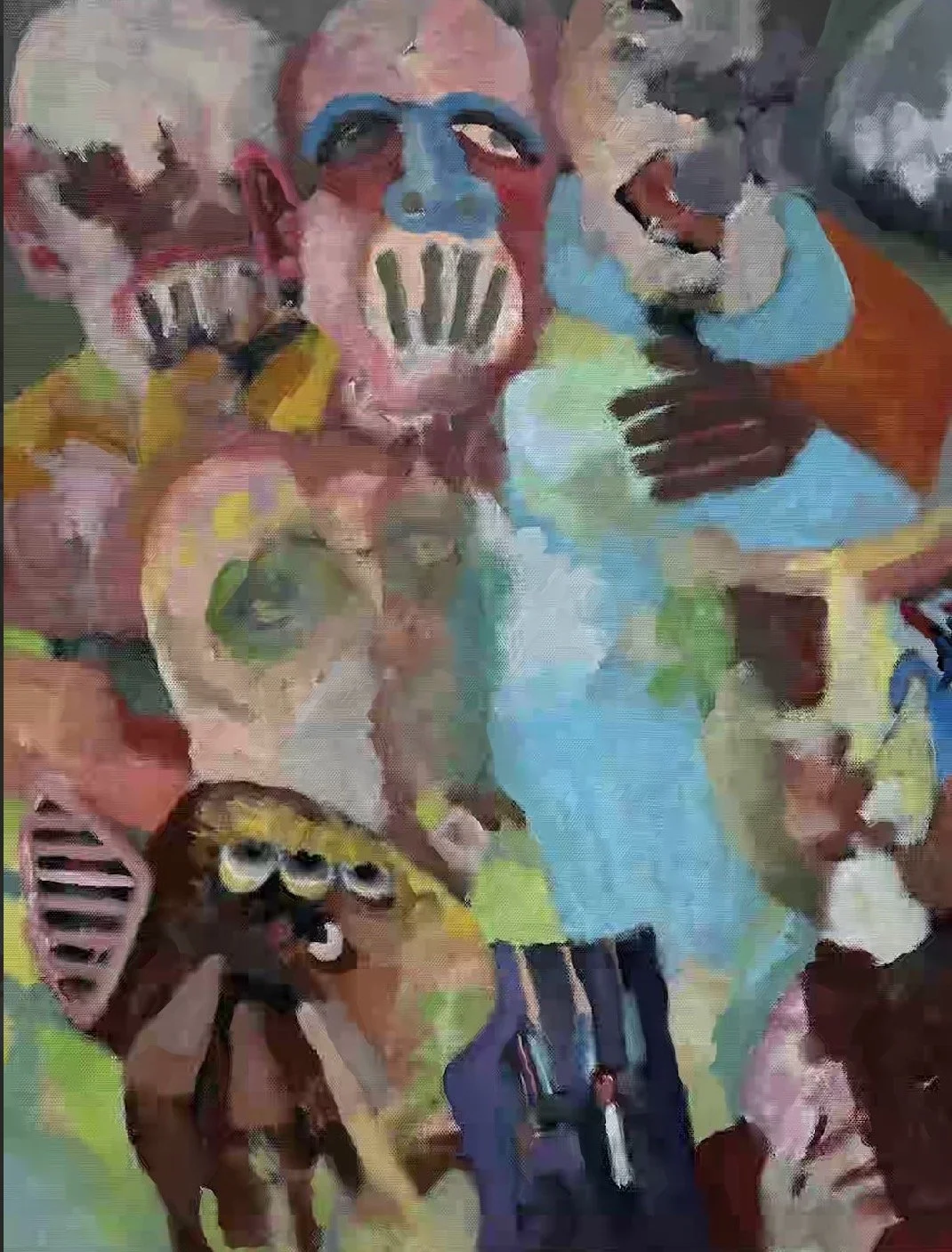  Deceptors Receptors 1, 2026, acrylic on canvas, 61 x 50.5cm&nbsp; &nbsp;&nbsp;&nbsp;&nbsp;&nbsp;&nbsp;&nbsp;&nbsp;   price:&nbsp; $850.00 