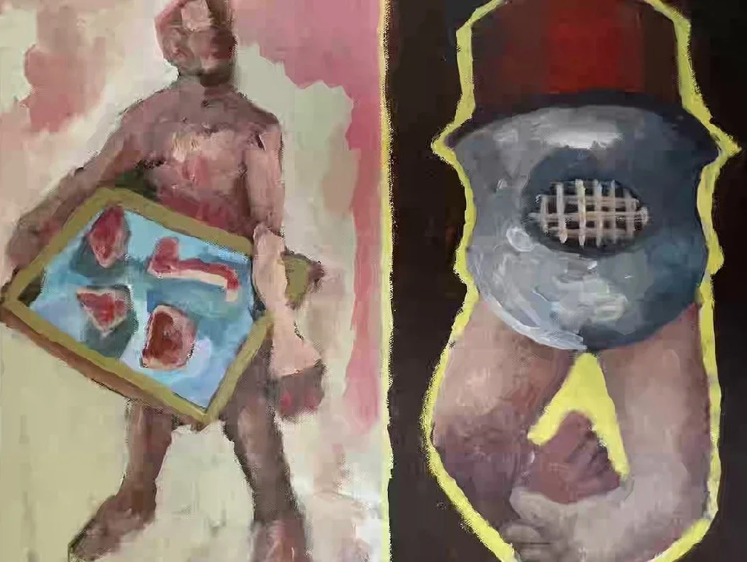  Meat Tray, 2026, acrylic on canvas, 40.5 x 51cmcm&nbsp; &nbsp;&nbsp;&nbsp;&nbsp;&nbsp;&nbsp;&nbsp;&nbsp;&nbsp;&nbsp;&nbsp;&nbsp;&nbsp;&nbsp;&nbsp;&nbsp;&nbsp;&nbsp;&nbsp;&nbsp;&nbsp;&nbsp;&nbsp;&nbsp;   price:&nbsp; $750.00 