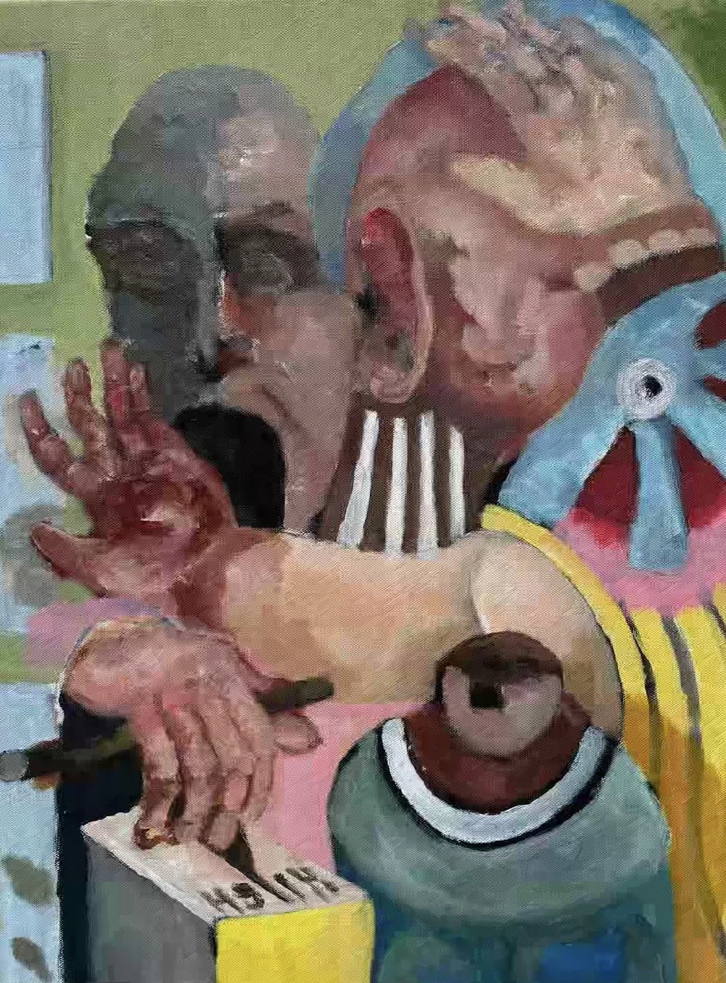  Deceptors Receptors 5, 2026, acrylic on canvas, 61 x 50.5cm&nbsp; &nbsp;&nbsp;&nbsp;&nbsp;&nbsp;&nbsp;&nbsp;&nbsp;   price:&nbsp; $850.00 