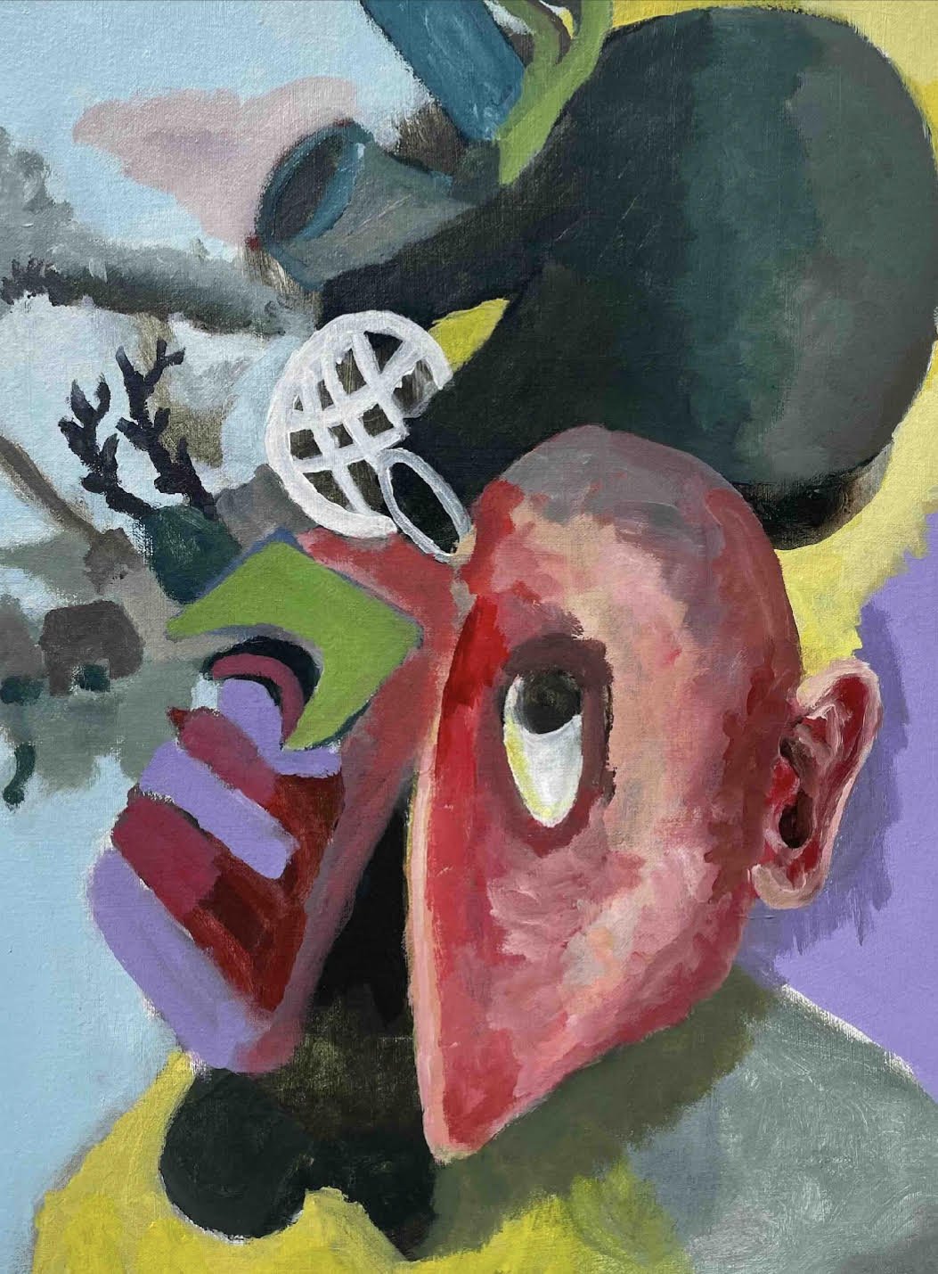  Head 3, 2026, acrylic on canvas, 51 x 40.5cm  price:&nbsp; $750.00 