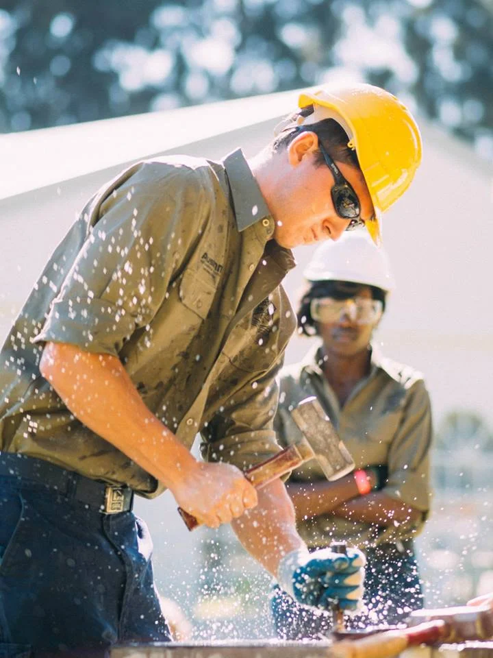  Nicholas Reid Hand Steeling at the 2014 National Mining Games Competition in Perth. 