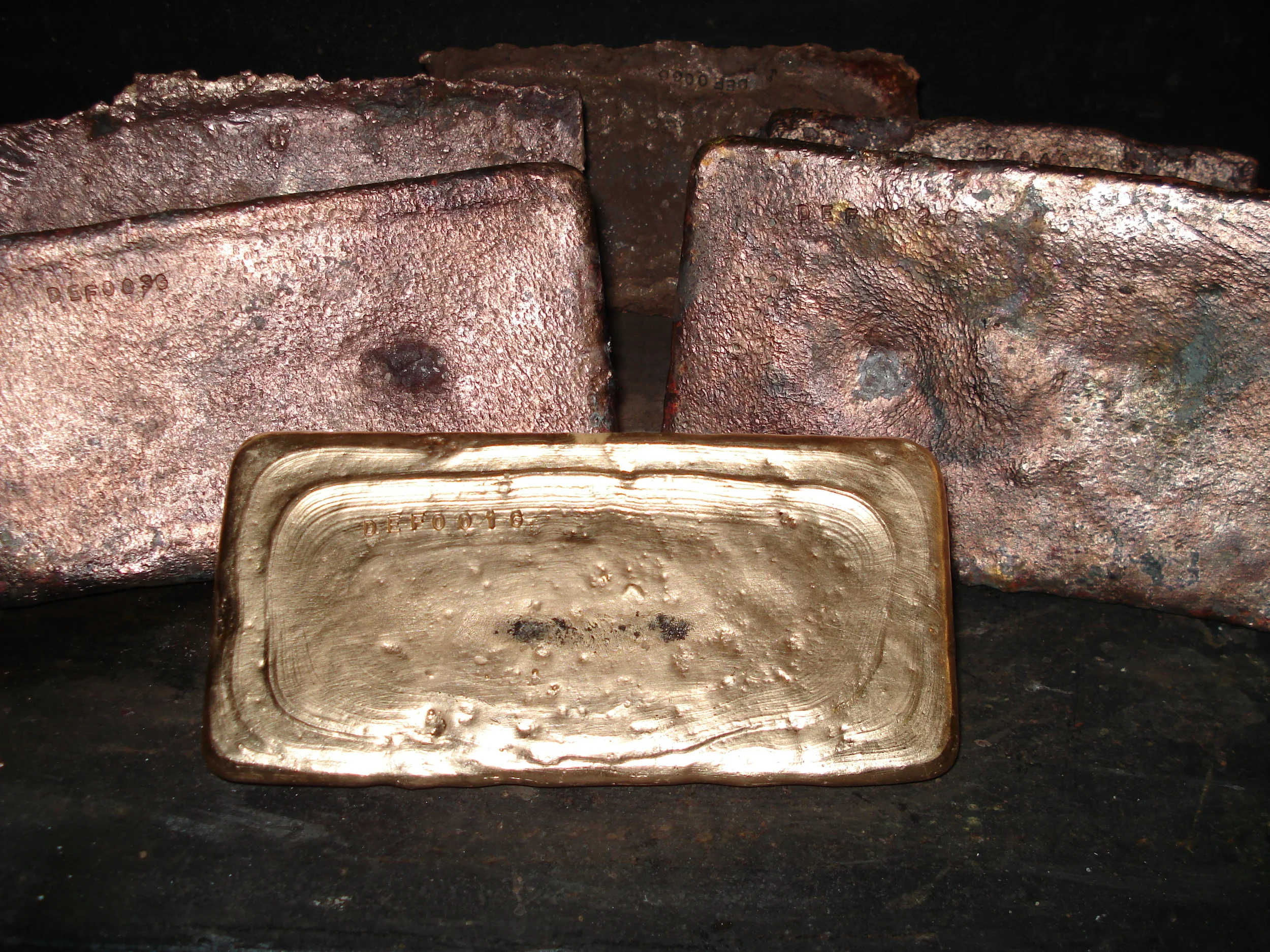 Deflector first gold bars