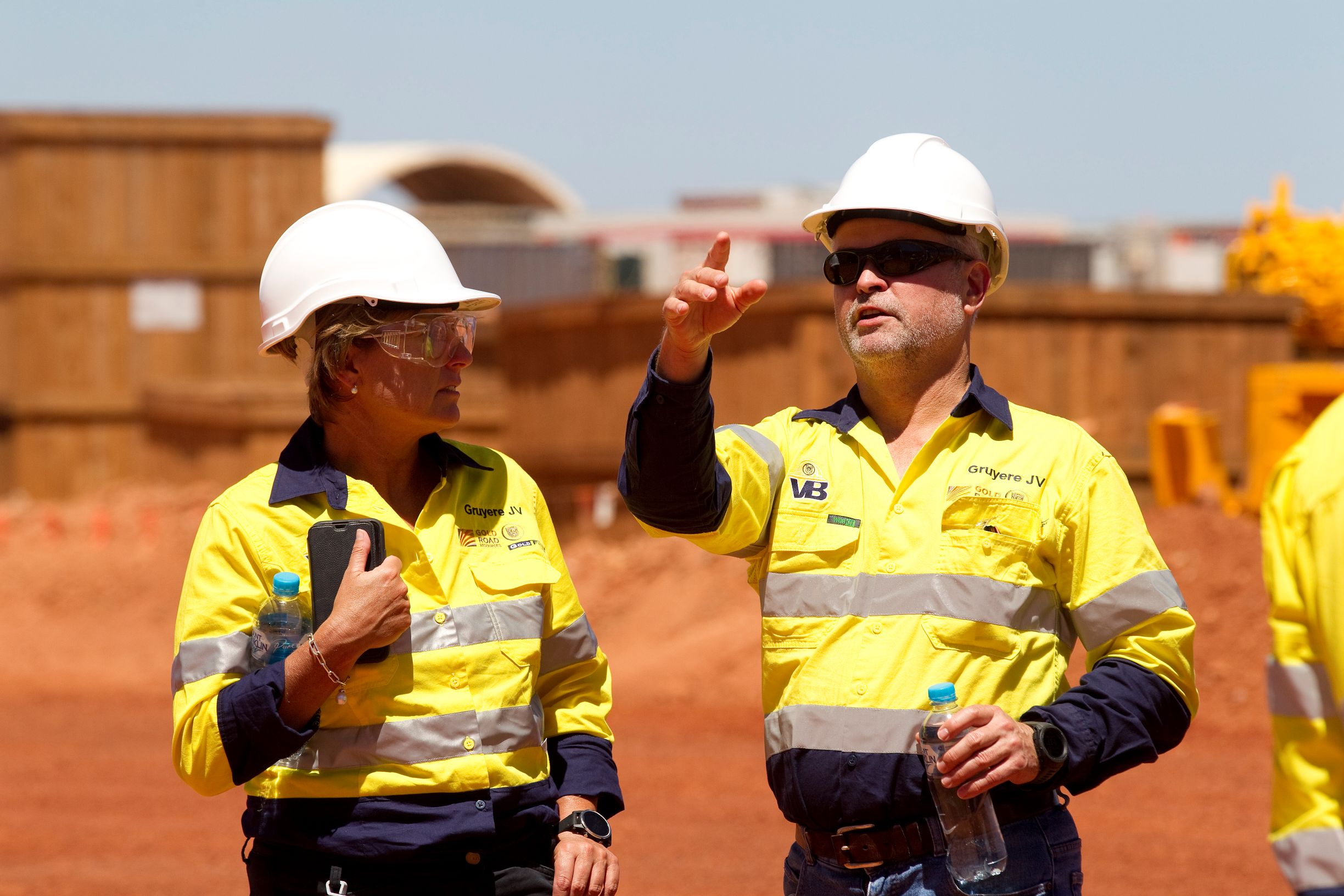  Gold Road Resources during a recent site tour of Gruyere 