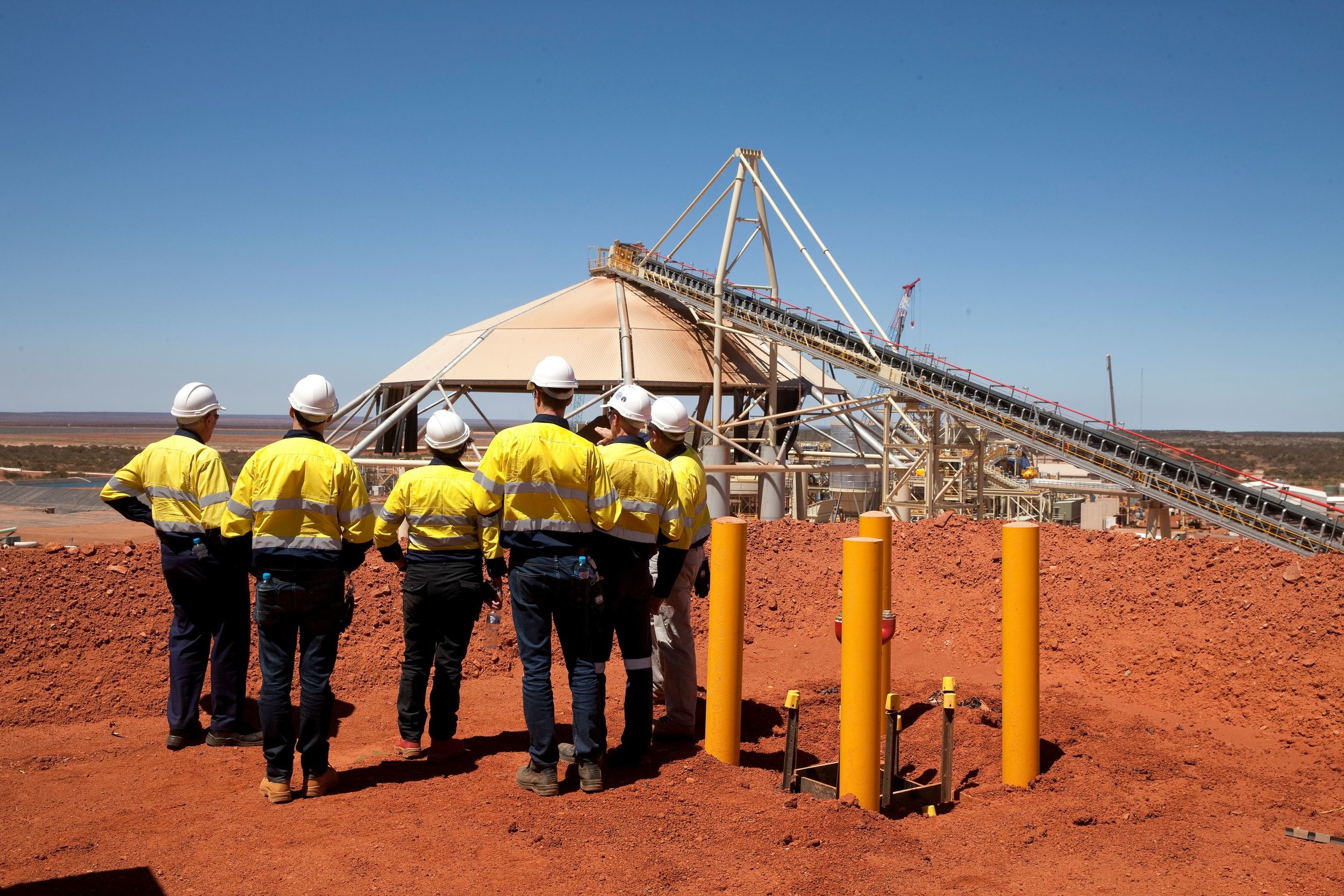  Gold Road Resources during a recent site tour of Gruyere 