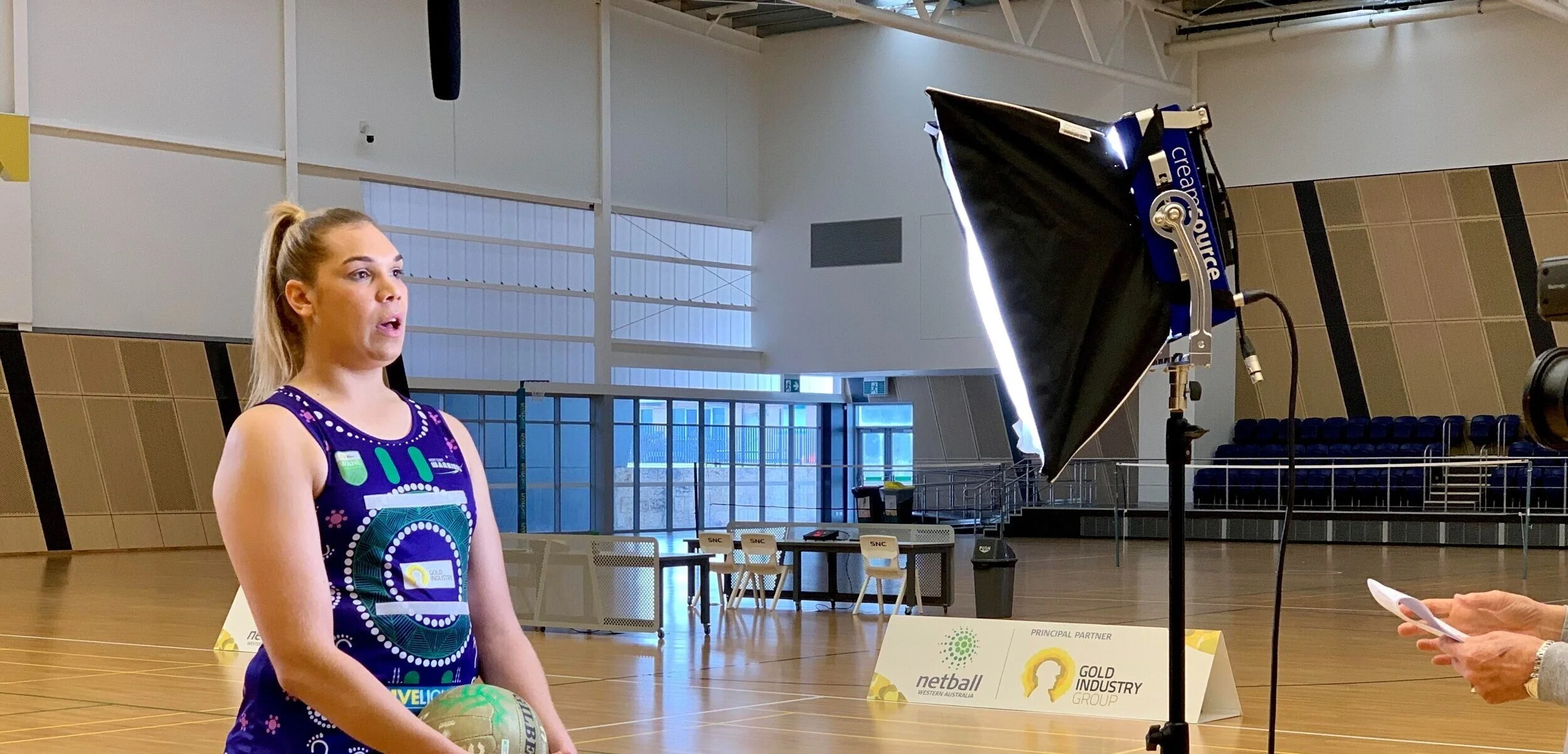 Gold shares community stories on TV