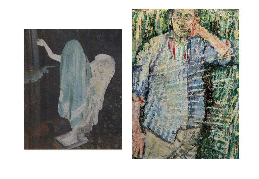 Ivan Malerba, Kelvin River , 2008 | Fausto Pirandello, Atmosfera e Autoritratto , 1956. Rome, Private Collection.